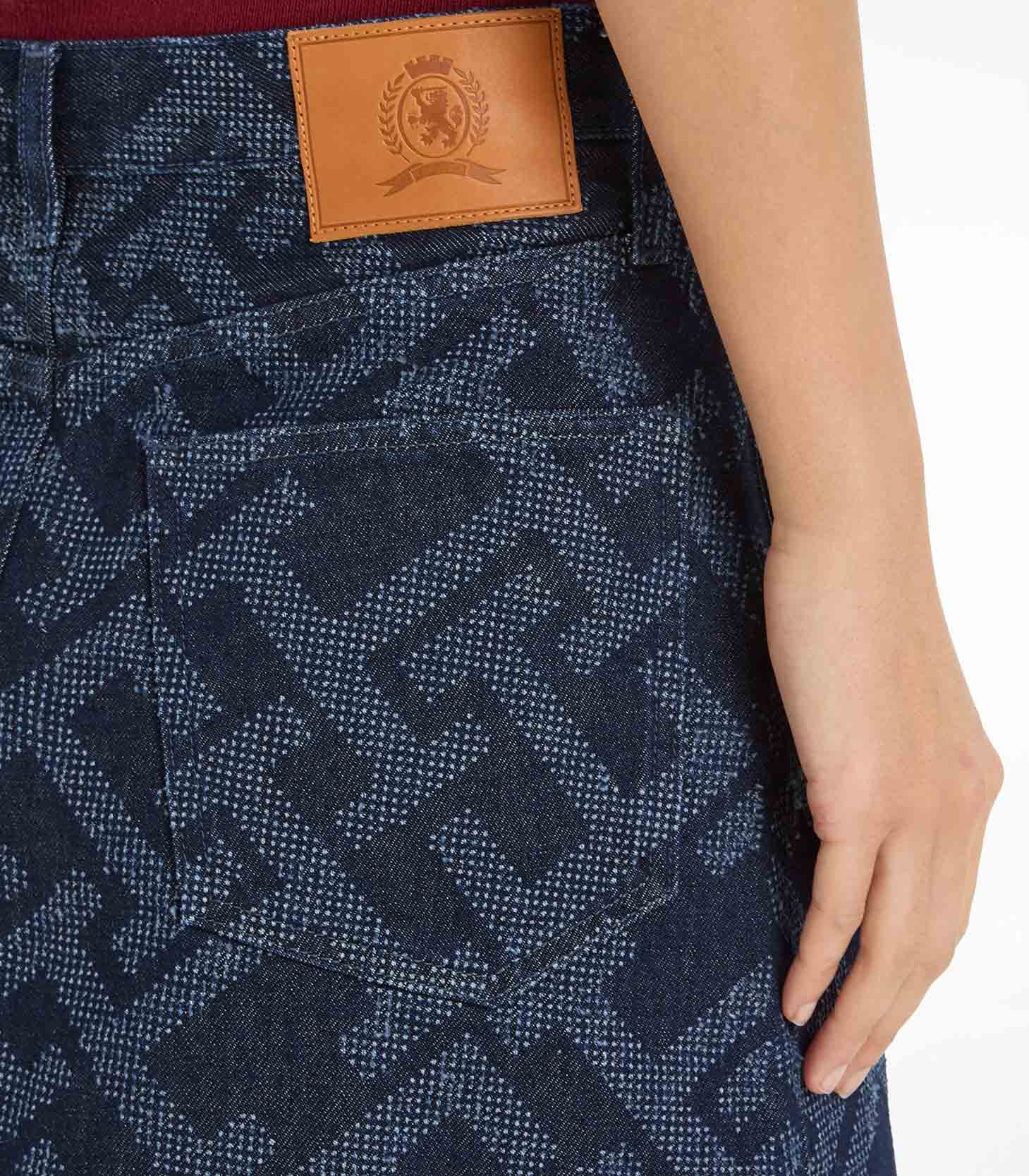Tommy Hilfiger - Monogram Denim Skirt With Pattern‏ - Image 4