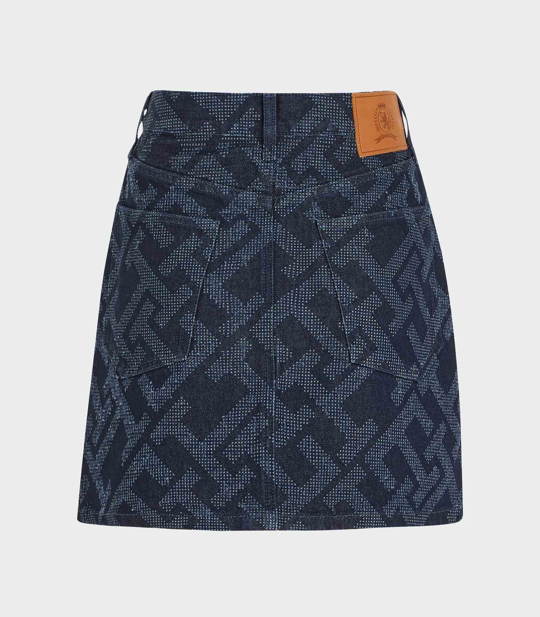 Tommy Hilfiger - Monogram Denim Skirt With Pattern‏ - Image 5