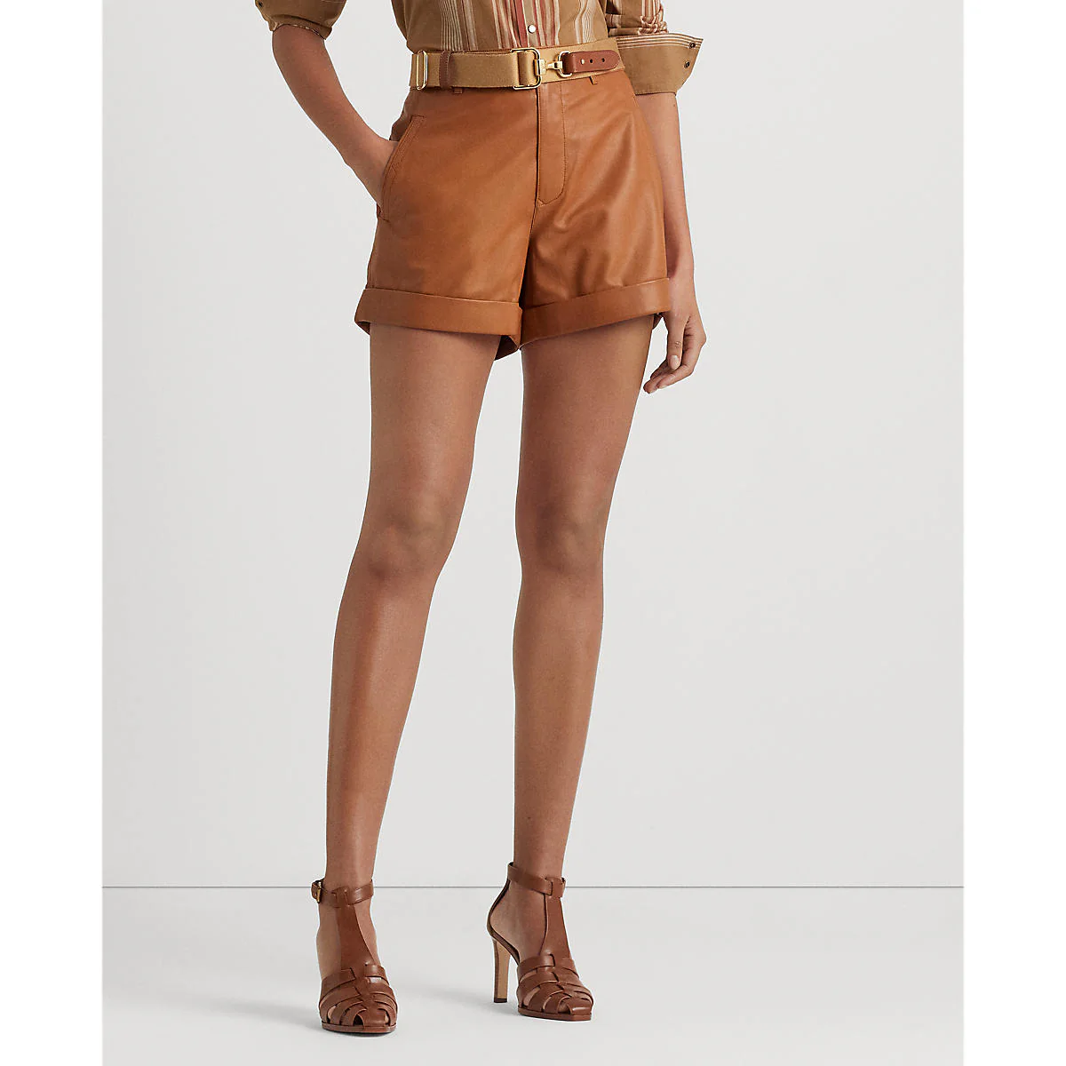 Lauren Ralph Lauren - Lambskin Shorts - Image 4