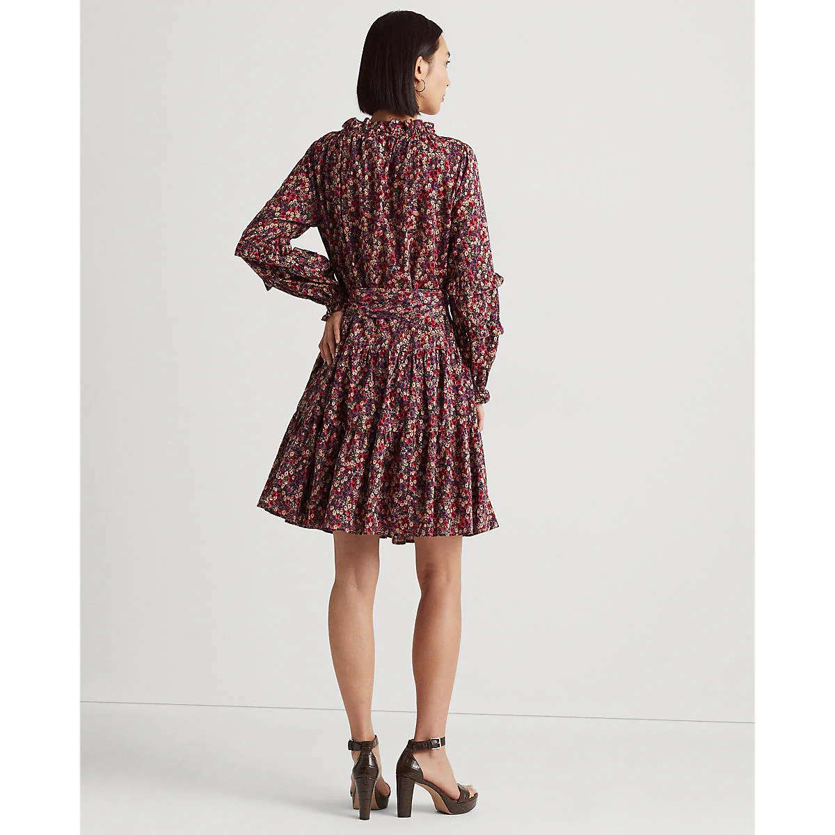 Lauren Ralph Lauren - Floral Ruffle-Trim Cotton Voile Dress - Image 3