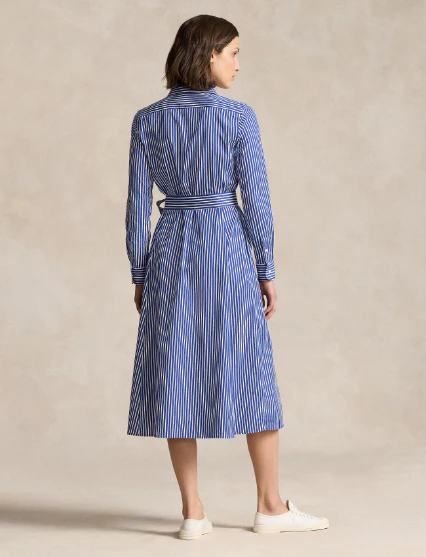 Polo Ralph Lauren - Women's Belted Striped Cotton Shirtdress - Image 3