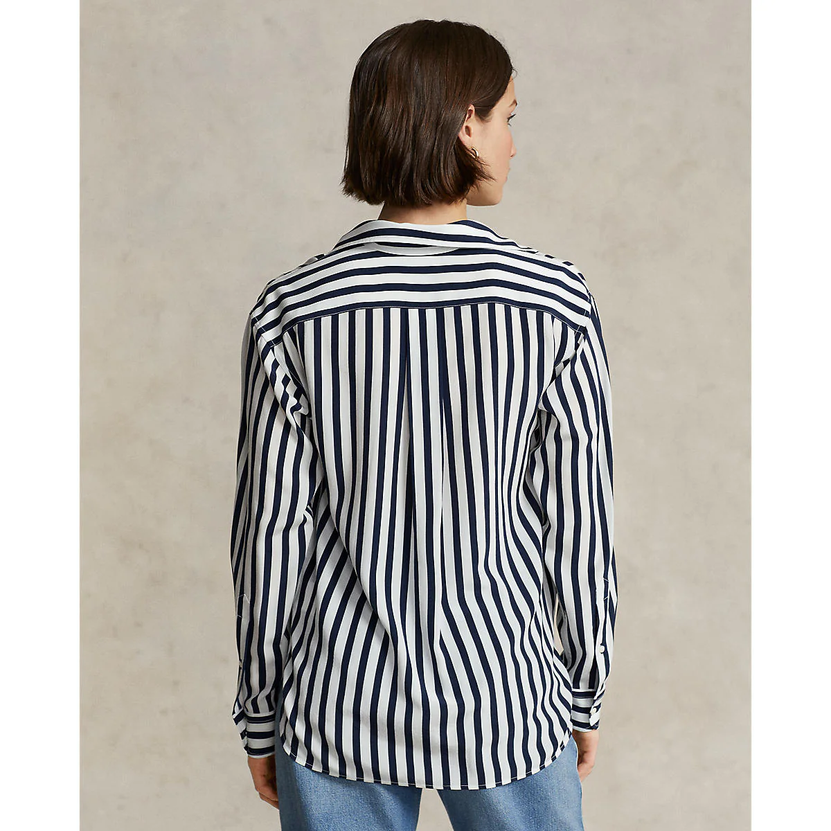 Polo Ralph Lauren - Relaxed Fit Striped Silk Shirt - Image 5