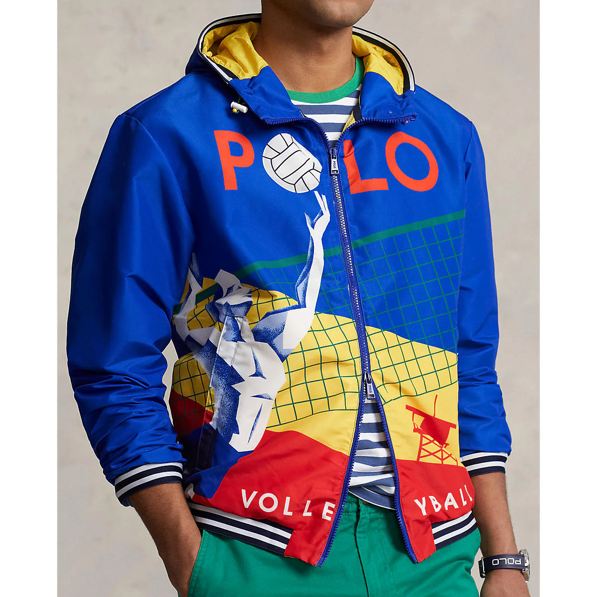 Polo Ralph Lauren - Men's Multicolor Polo Volleyball Windbreaker - Image 3