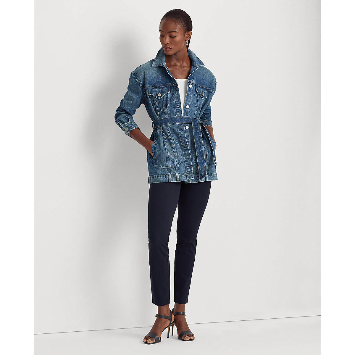 Lauren Ralph Lauren - Stretch Twill Skinny Pant - Image 4