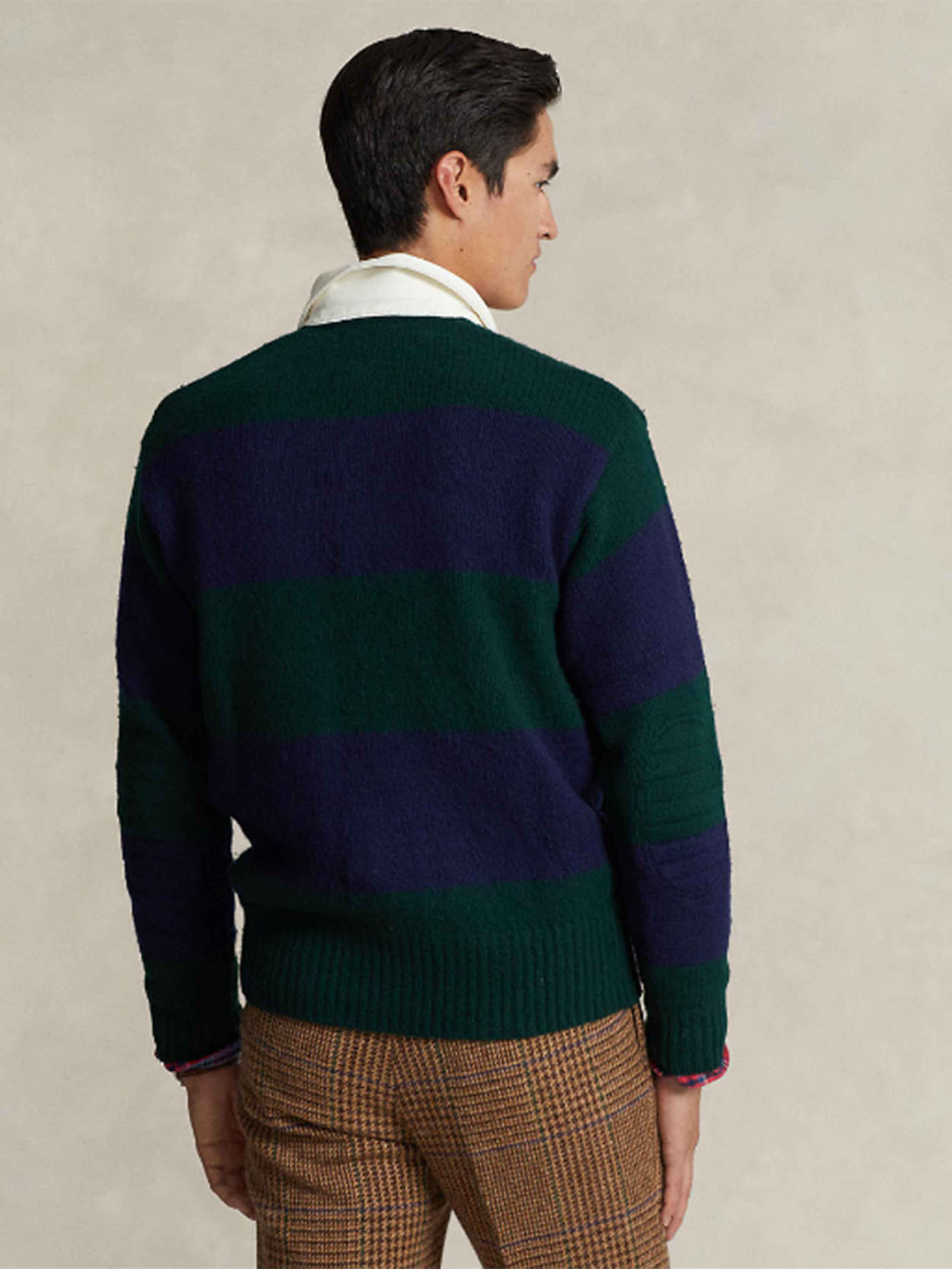 Polo Ralph Lauren - Men's Striped Logo Embroidered Wool Sweater - Image 3