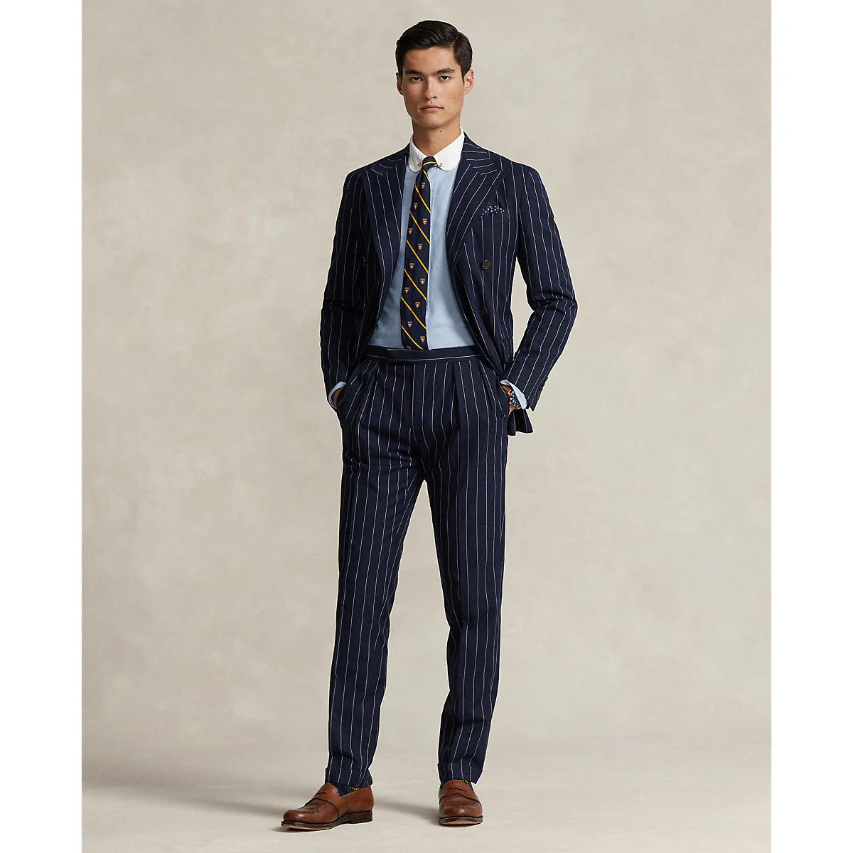 Polo Ralph Lauren - Men's Pleated Pinstripe Trouser - Image 3