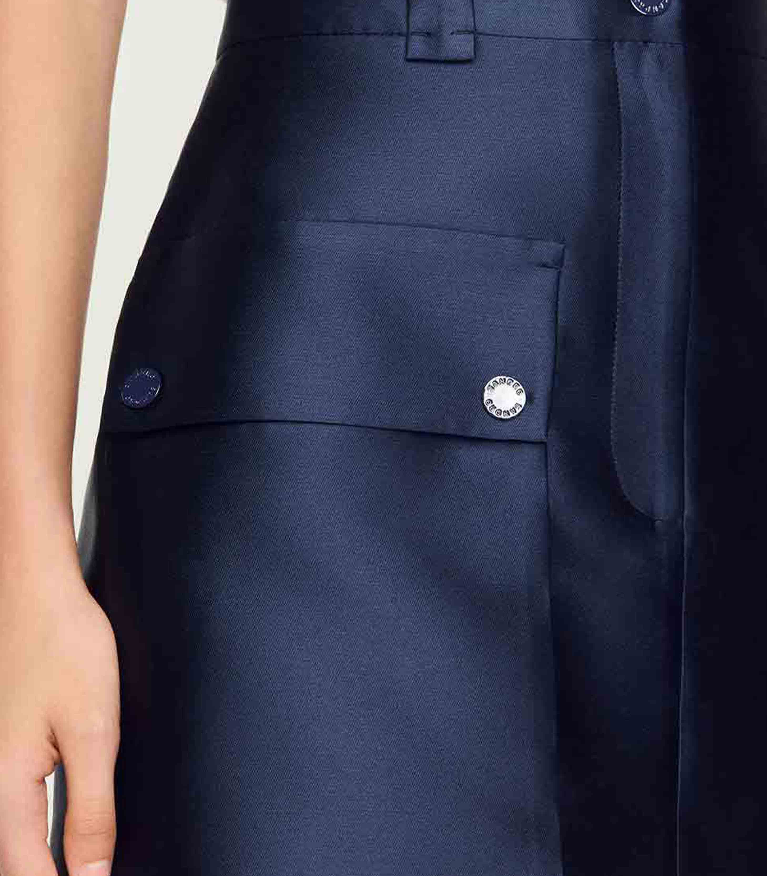 SANDRO - Satin Short Skirt - Image 6