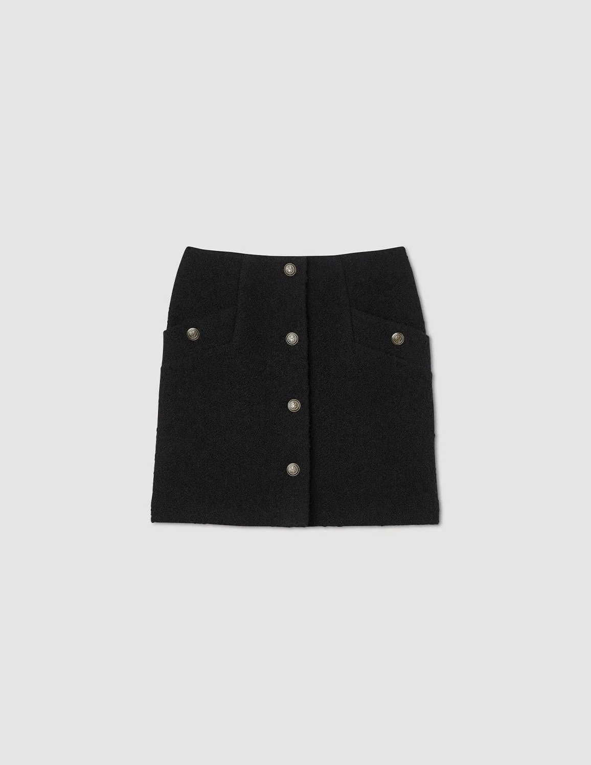 SANDRO - Short Skirt With Buttons - Image 3