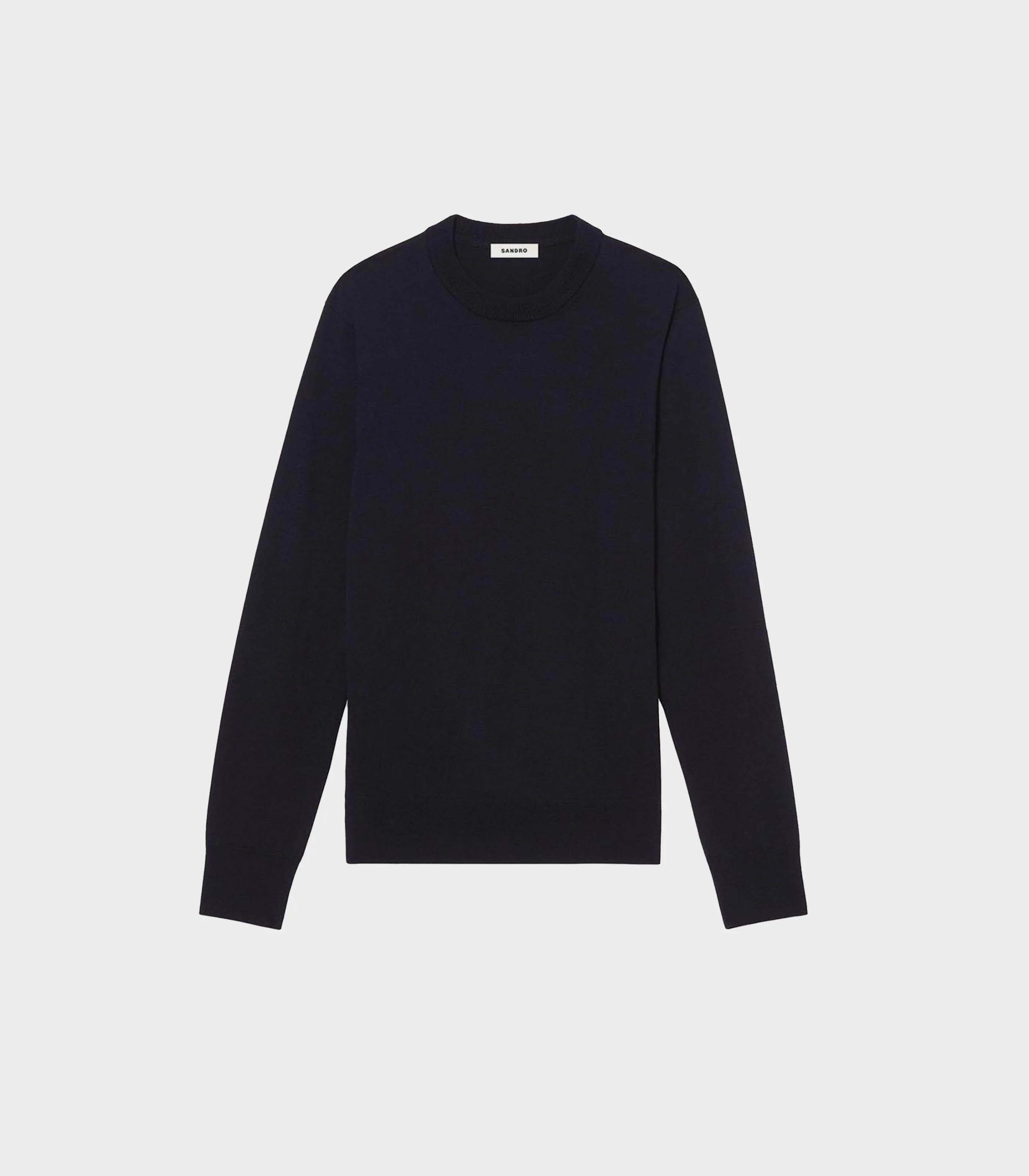 SANDRO - Men's Fine Knit Wool Sweater - Image 6