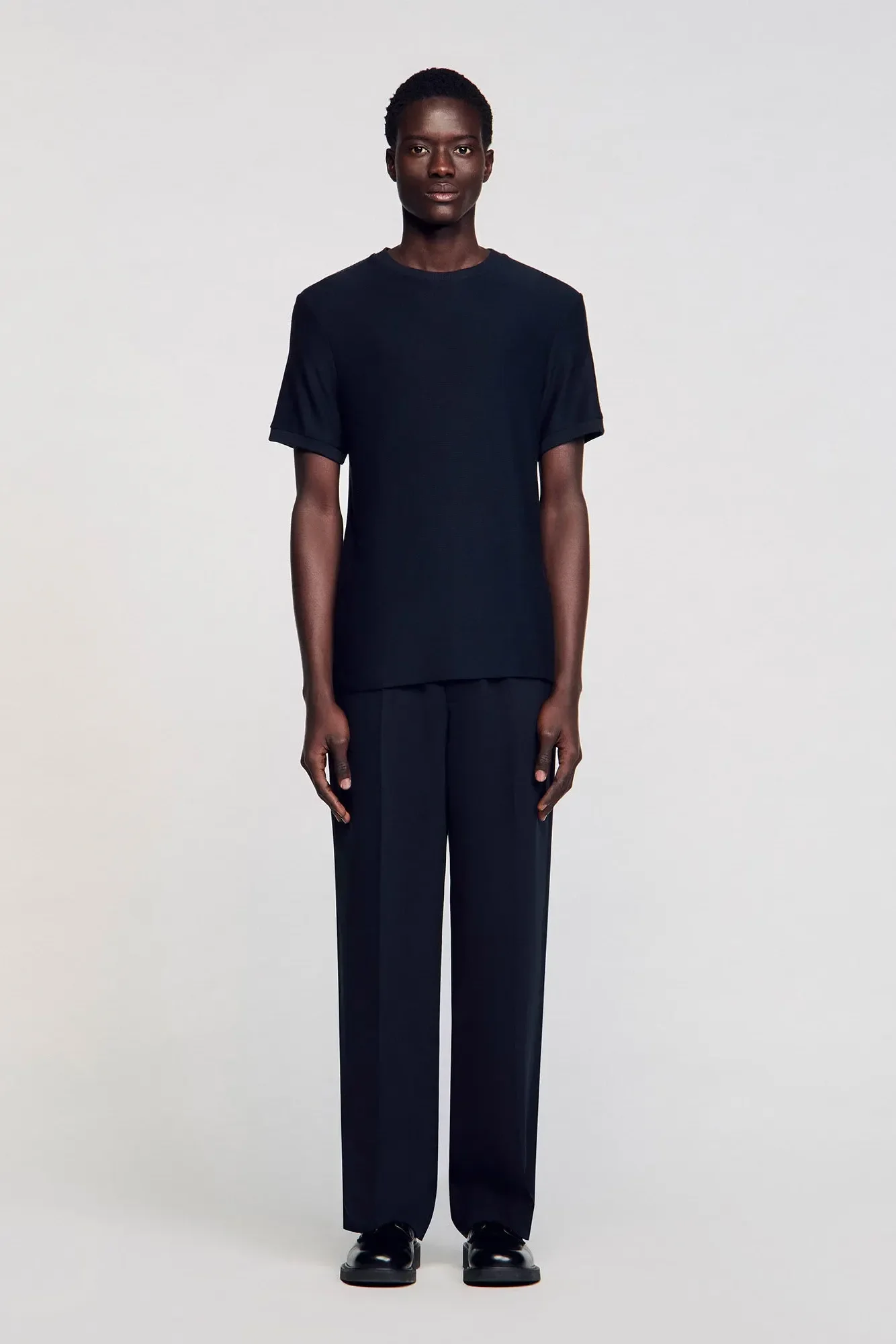 SANDRO - Men's Round Neck T-Shirt - Image 11