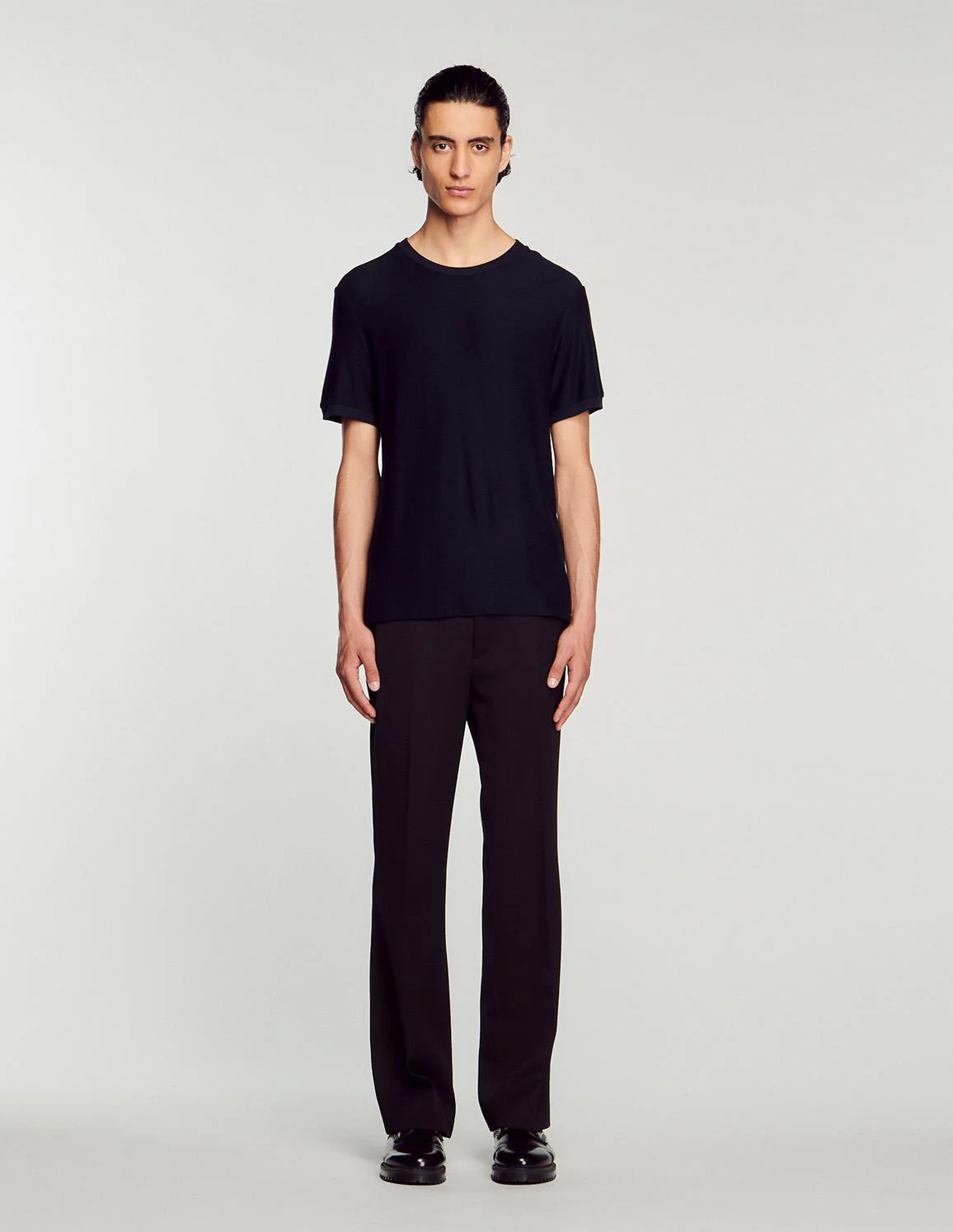 SANDRO - Men's Round Neck T-Shirt - Image 3