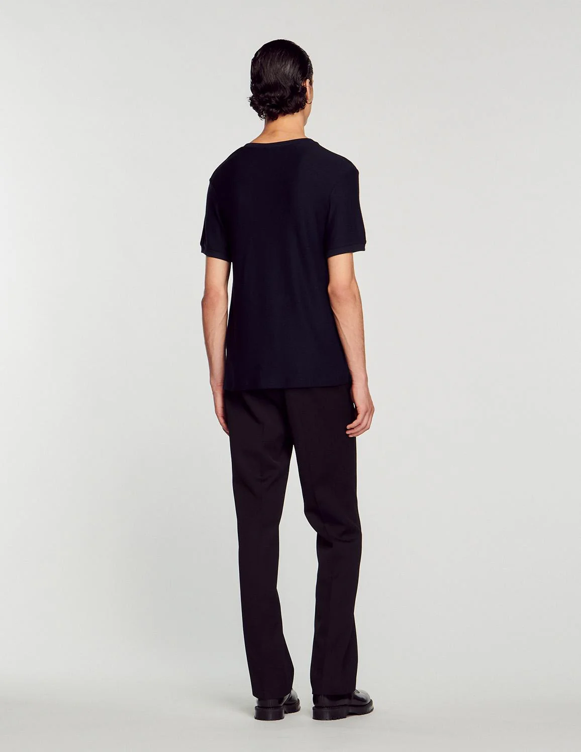 SANDRO - Men's Round Neck T-Shirt - Image 6