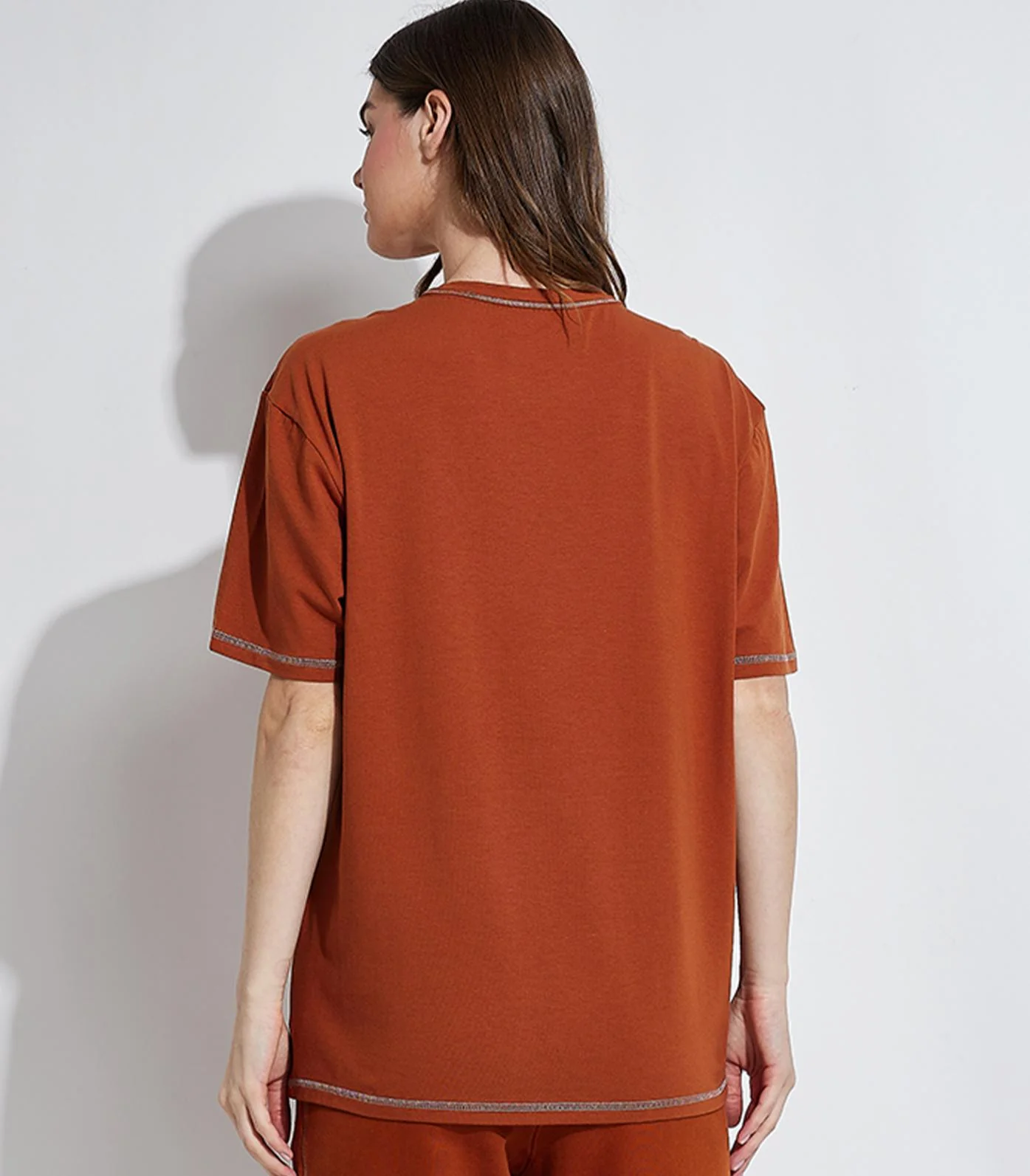 Calvin Klein - Women's Regular Fit Lounge Crew Neck T-Shirt - Image 3