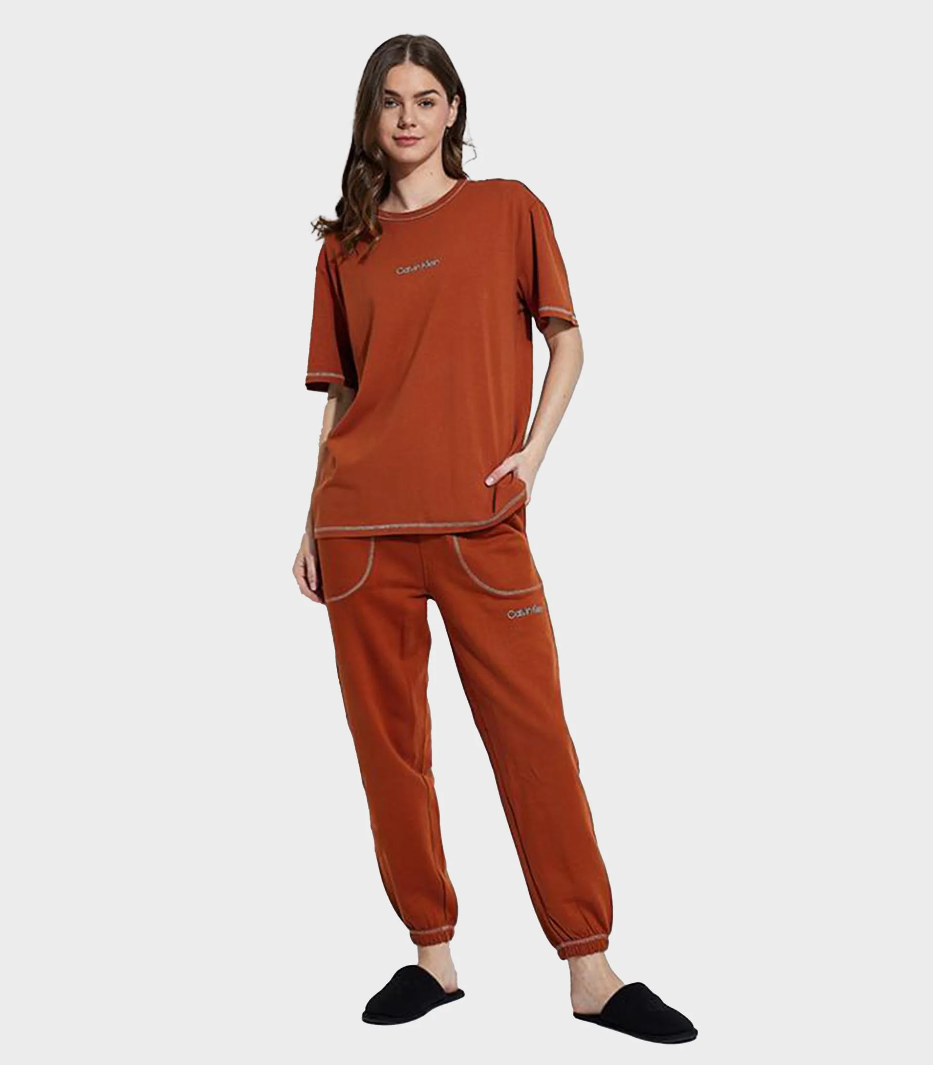 Calvin Klein - Women's Regular Fit Lounge Crew Neck T-Shirt - Image 6