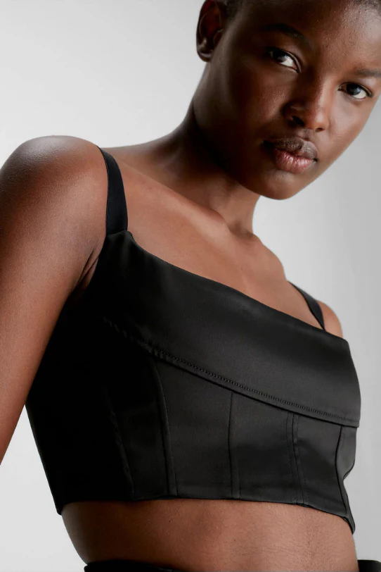 Calvin Klein - Slim Cropped Corset Top - Image 4