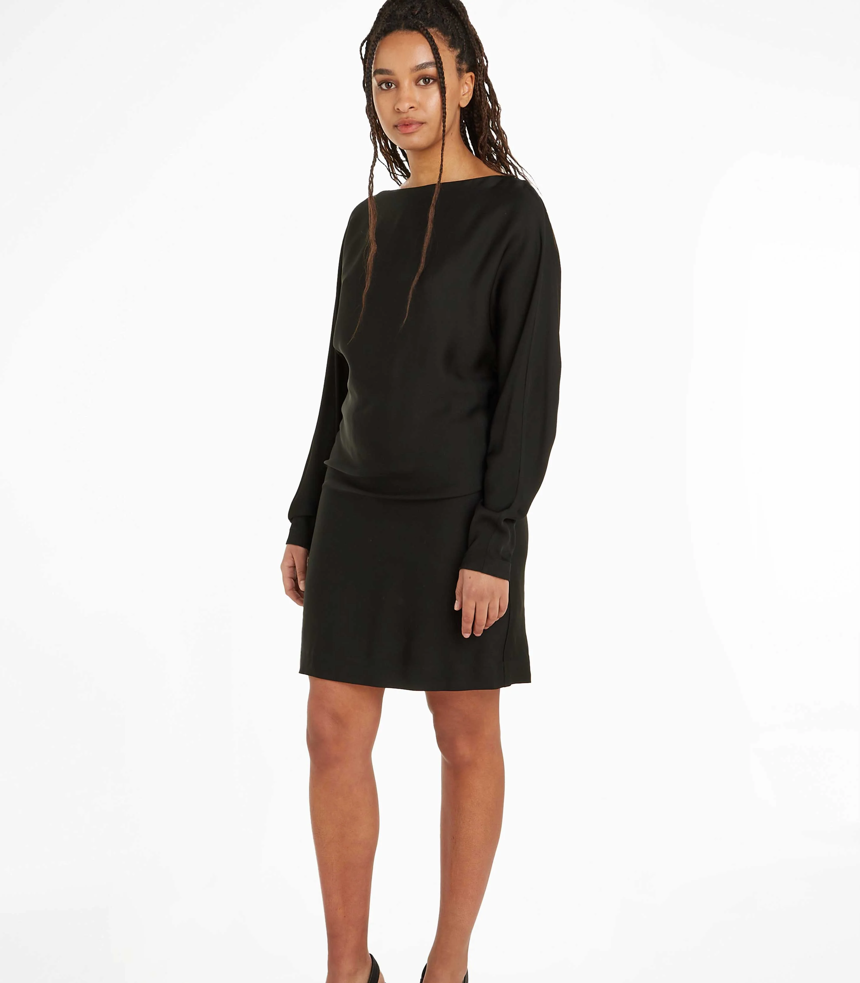 Calvin Klein - Shine Viscose Dolman Shift Dress - Image 2