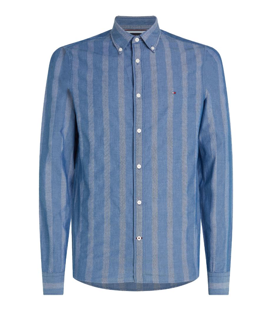 Tommy Hilfiger - Men's Oxford Tonal Stripe Shirt