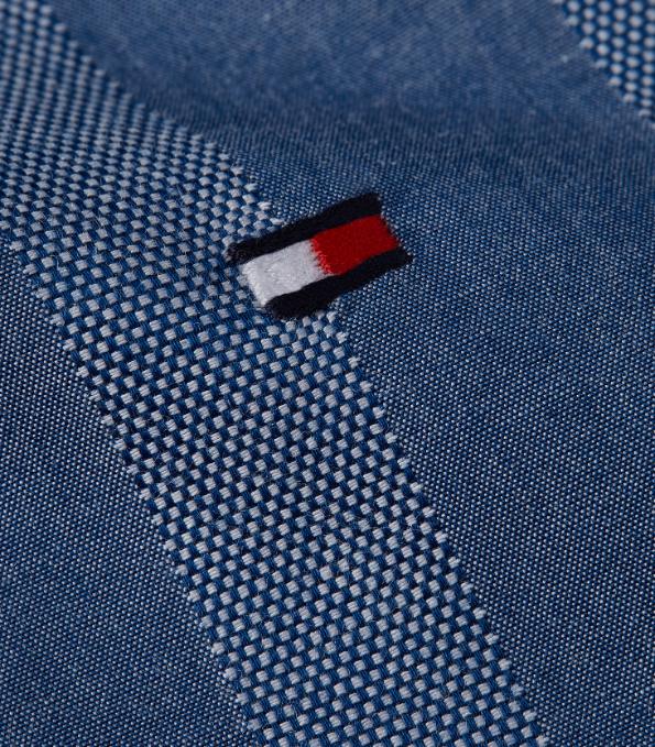Tommy Hilfiger - Men's Oxford Tonal Stripe Shirt - Image 5
