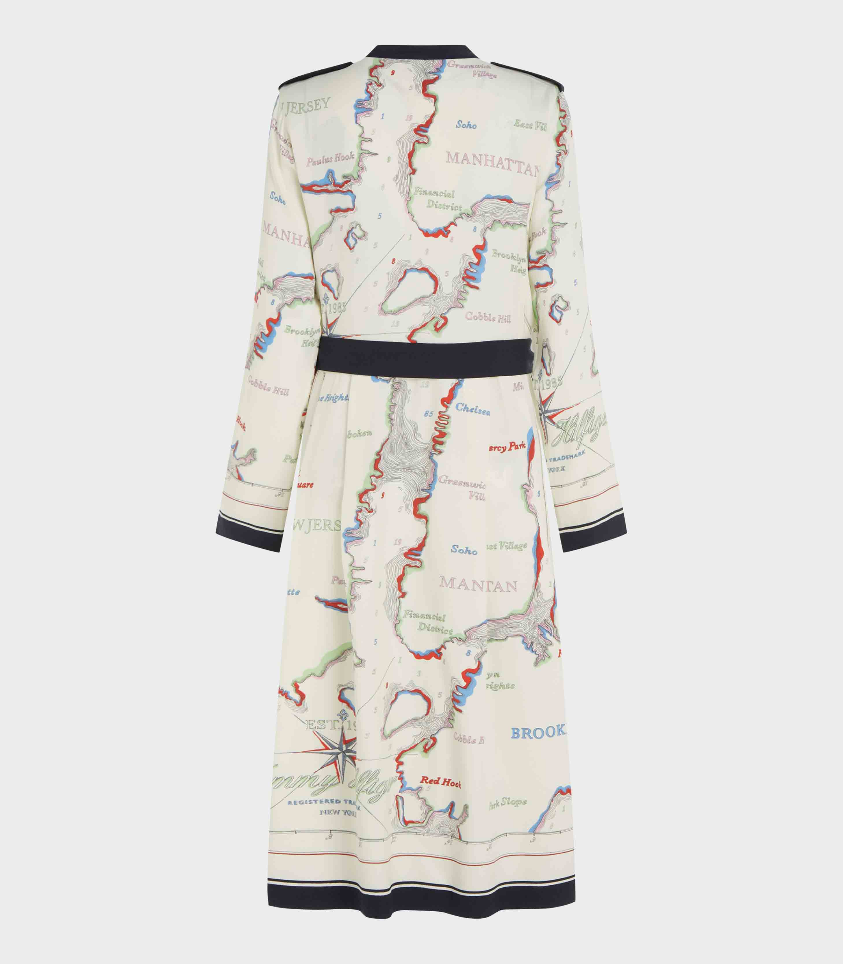 Tommy Hilfiger - Women's Scarf Print Midi Shirt Dress - Image 12