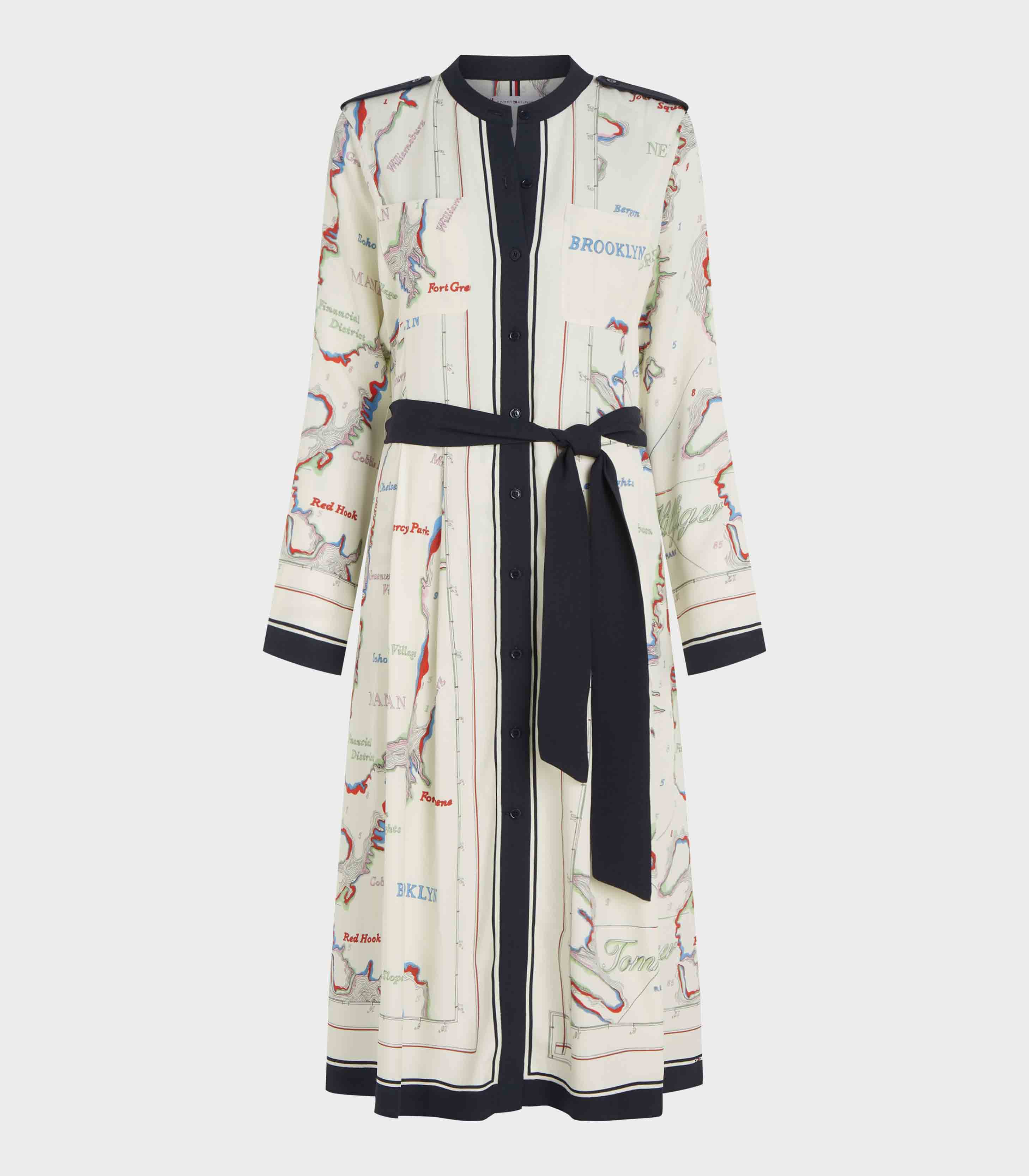 Tommy Hilfiger - Women's Scarf Print Midi Shirt Dress - Image 2