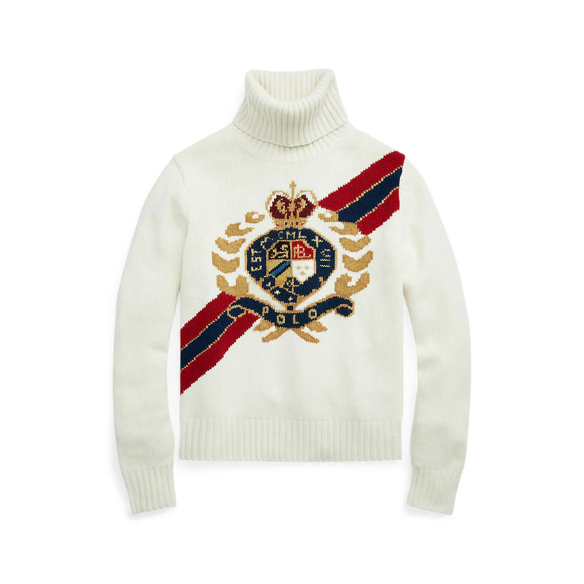 Polo Ralph Lauren - Intarsia-Crest Wool Turtleneck - Image 2