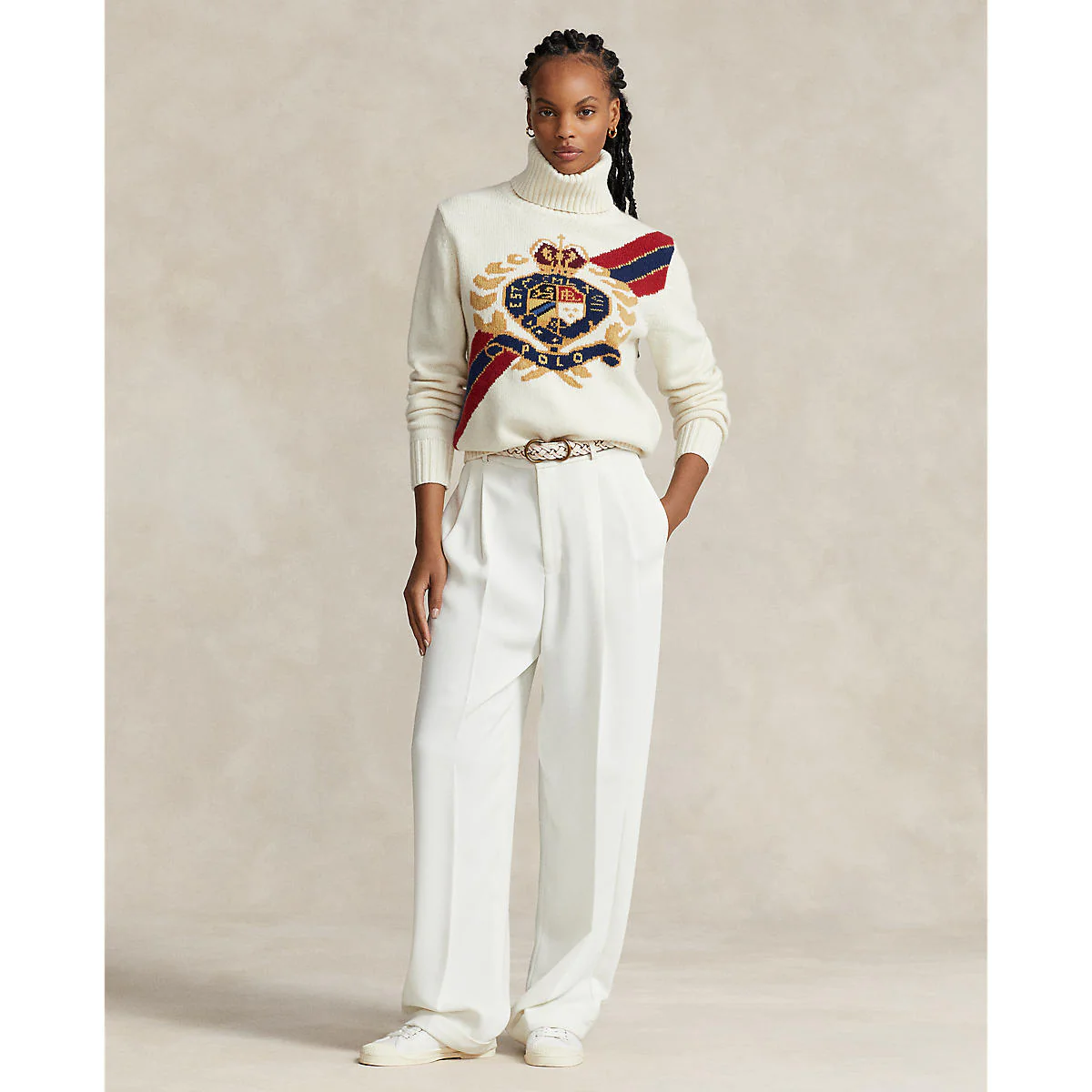 Polo Ralph Lauren - Intarsia-Crest Wool Turtleneck - Image 3