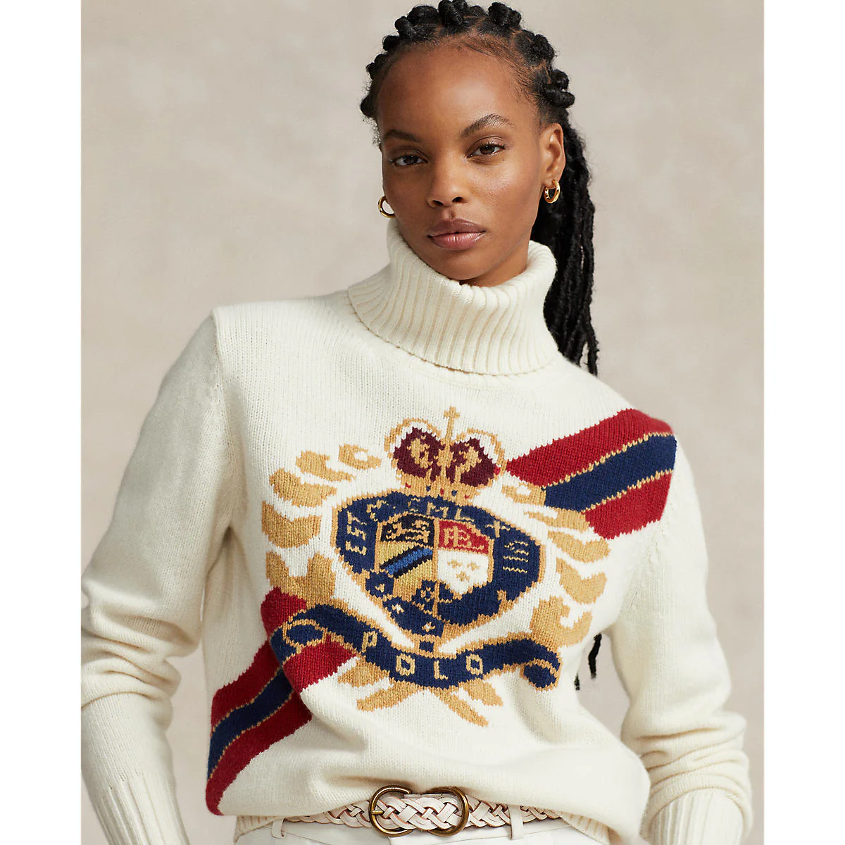 Polo Ralph Lauren - Intarsia-Crest Wool Turtleneck - Image 4