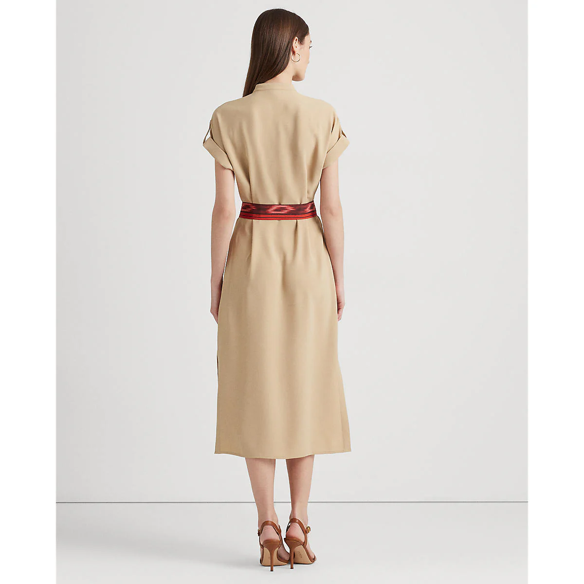 Lauren Ralph Lauren - Belted Double-Faced Georgette Shirtdres - Image 5