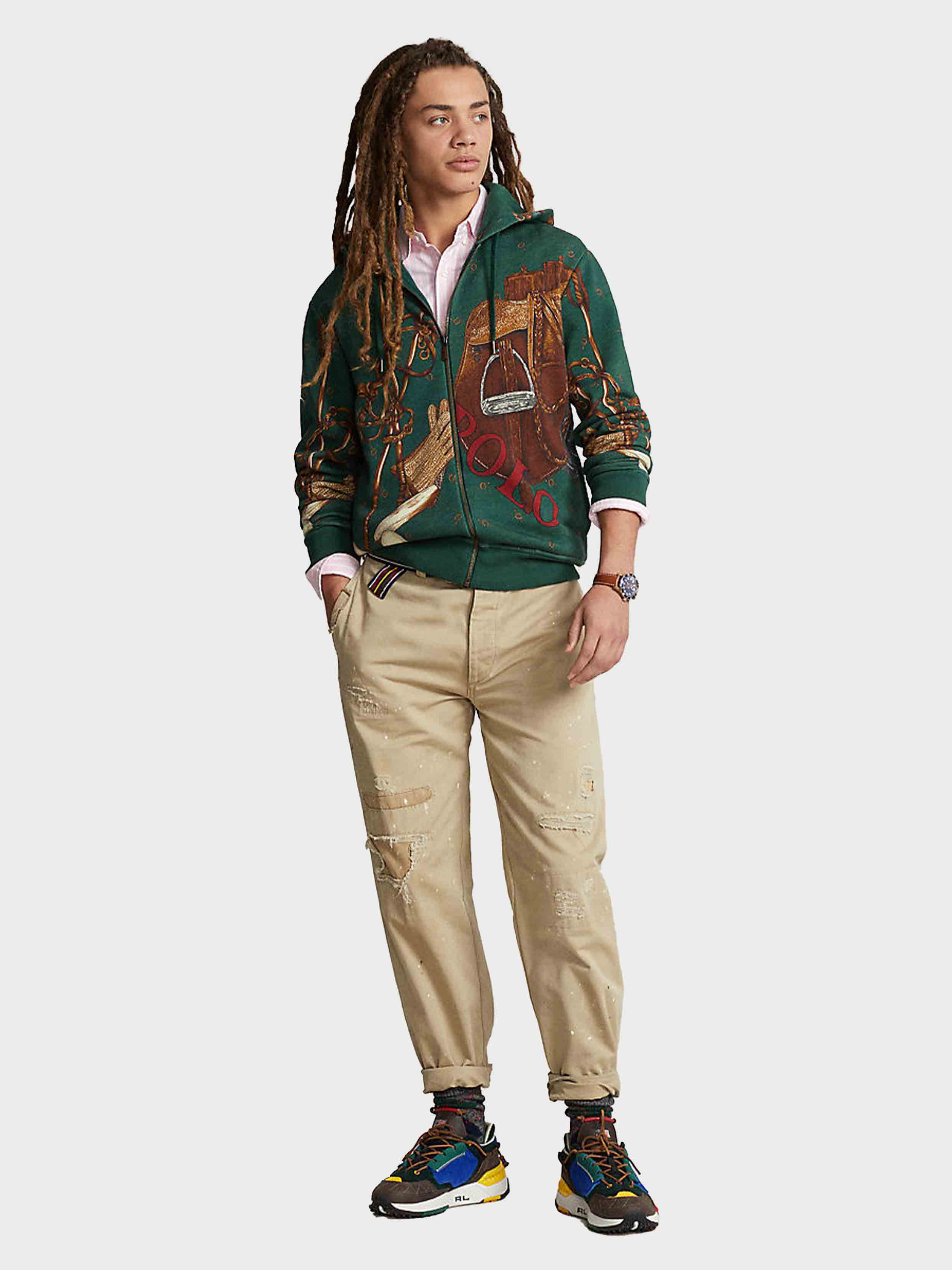 Polo Ralph Lauren - Men's Logo Print Zip-Up Sweatshirt - Image 2