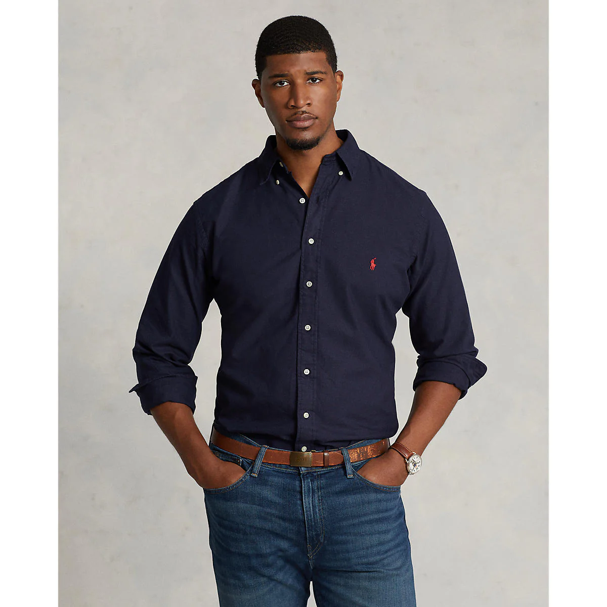 Polo Ralph Lauren - Men's Garment Dyed Oxford Shirt - Image 7
