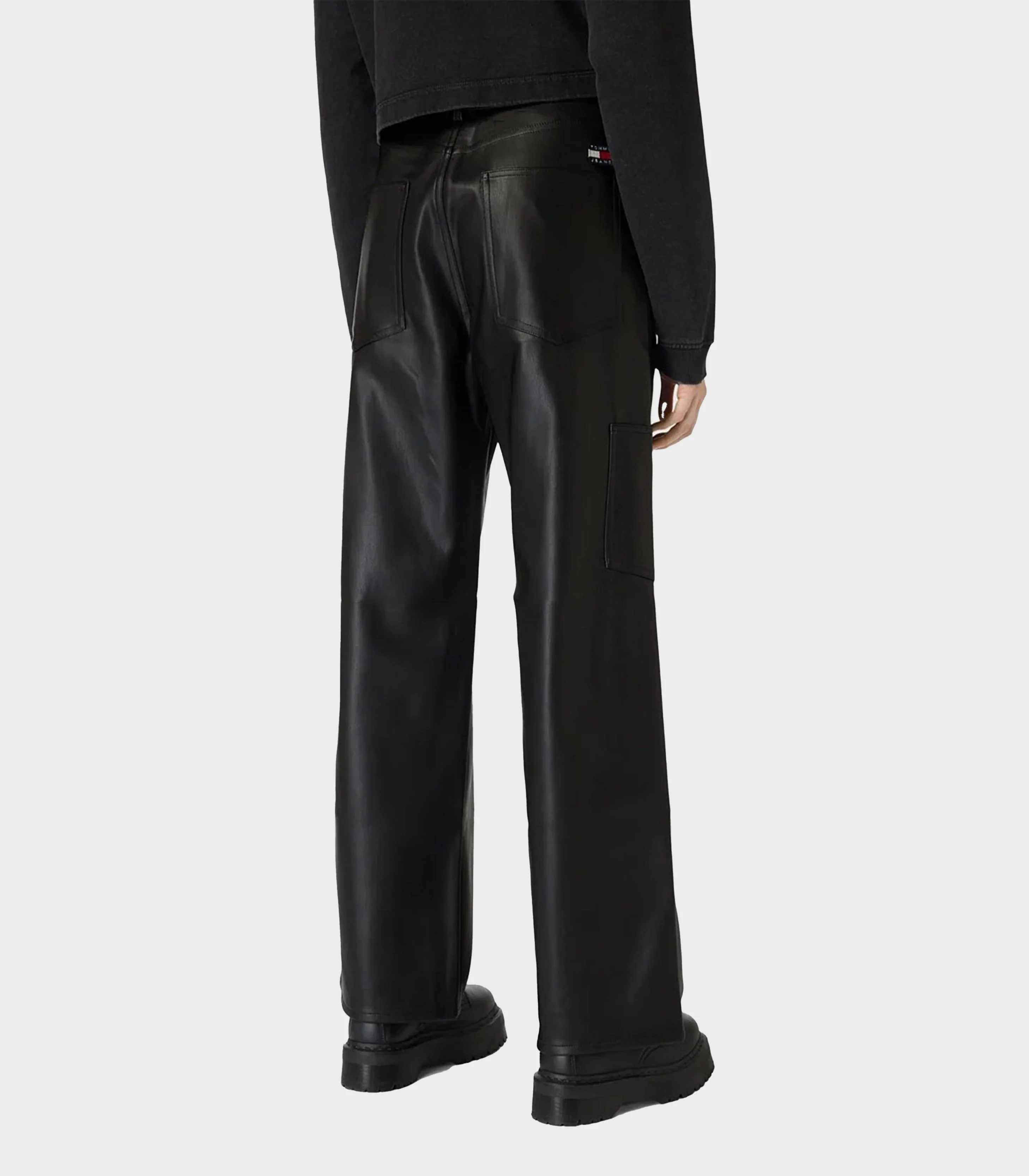 Tommy Hilfiger Jeans - Daisy Baggy Pleather Pants Loose Fit - Image 4