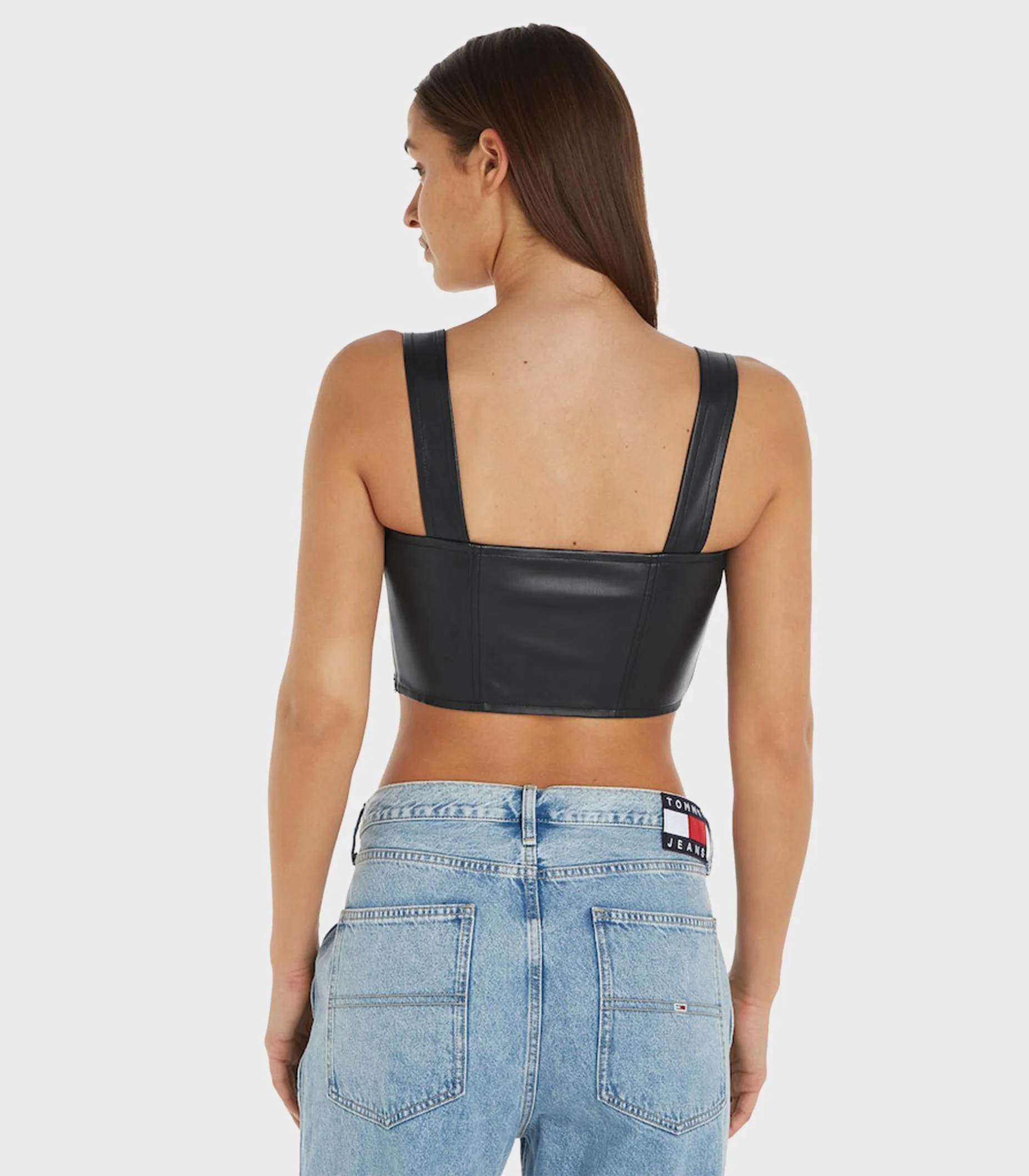 Tommy Hilfiger Jeans - Vegan Leather Crop Top - Image 5
