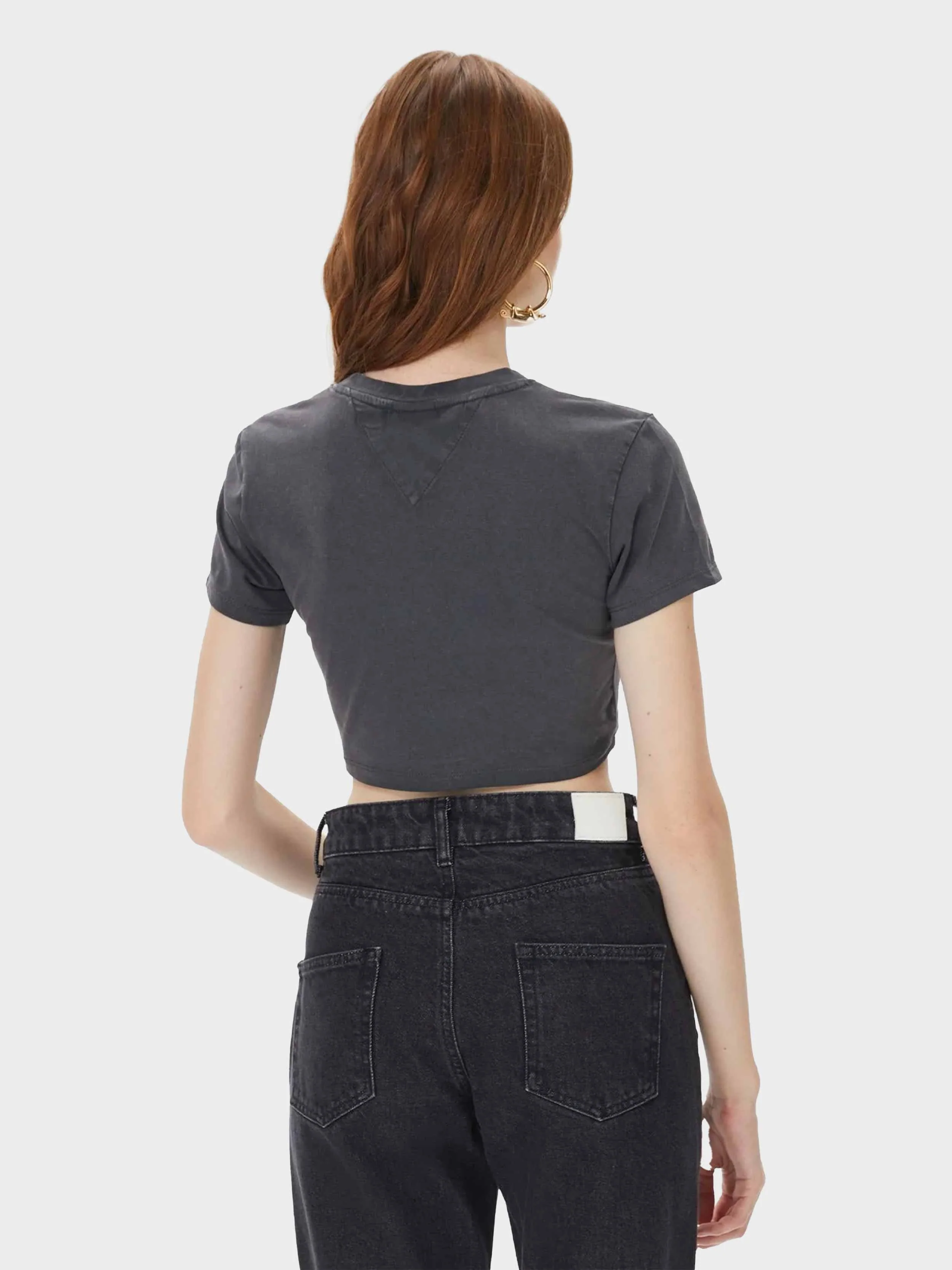 Tommy Hilfiger Jeans - Women's  Logo Cropped T - Shirt - Image 2