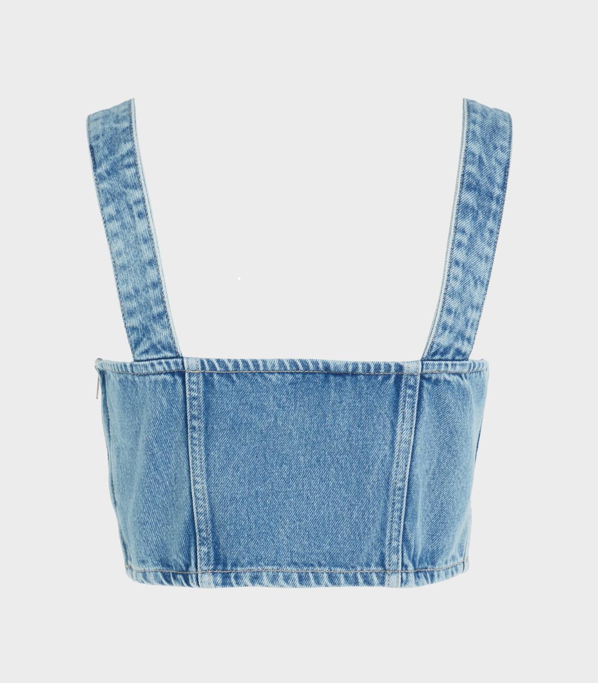 Tommy Hilfiger Jeans - Denim Buckle Strap Crop Top - Image 5