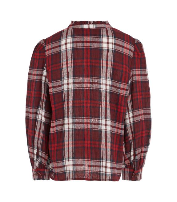 Tommy Hilfiger - Girls' Tommy Tartan Ruffle Collar Shirt - Image 4