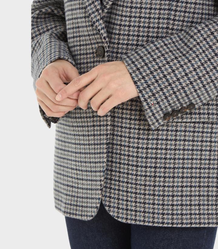 Tommy Hilfiger - Oversized Wool Check Blazer - Image 5