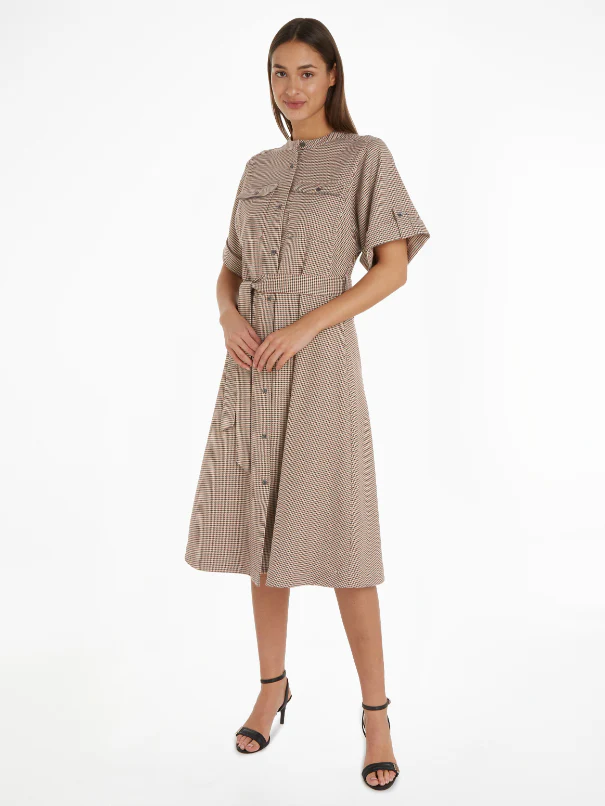 Tommy Hilfiger - Women's Rwb Check Midi Shirt Dress - Image 6