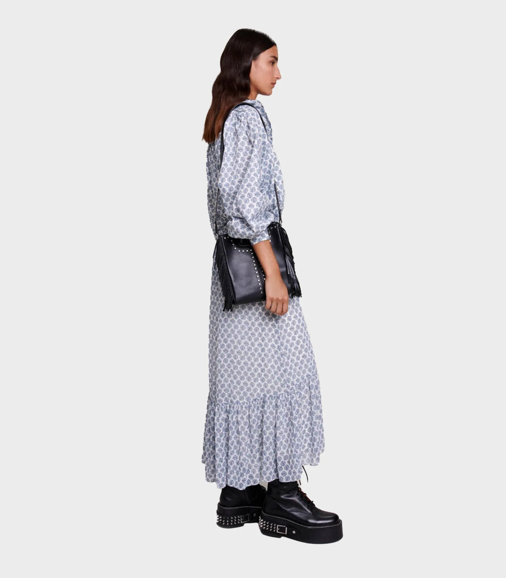 Maje - Long Asymmetric Skirt - Image 4