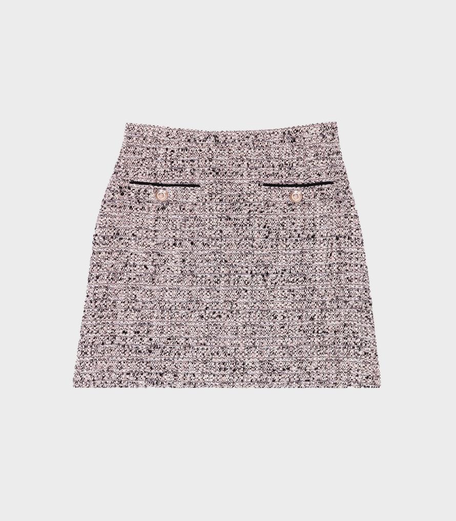 Maje - Women's Short Tweed Skirt - Image 2