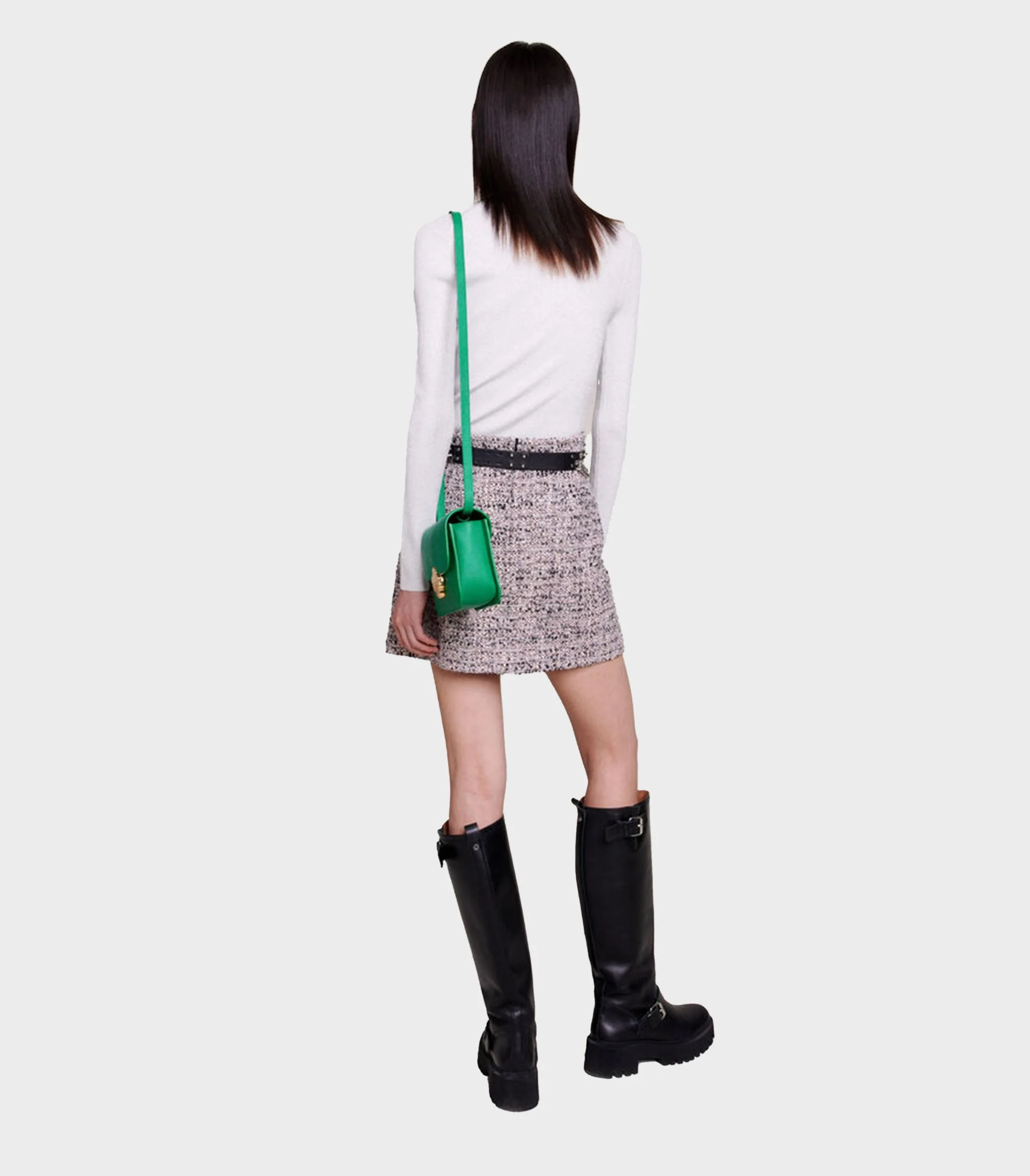 Maje - Women's Short Tweed Skirt - Image 5