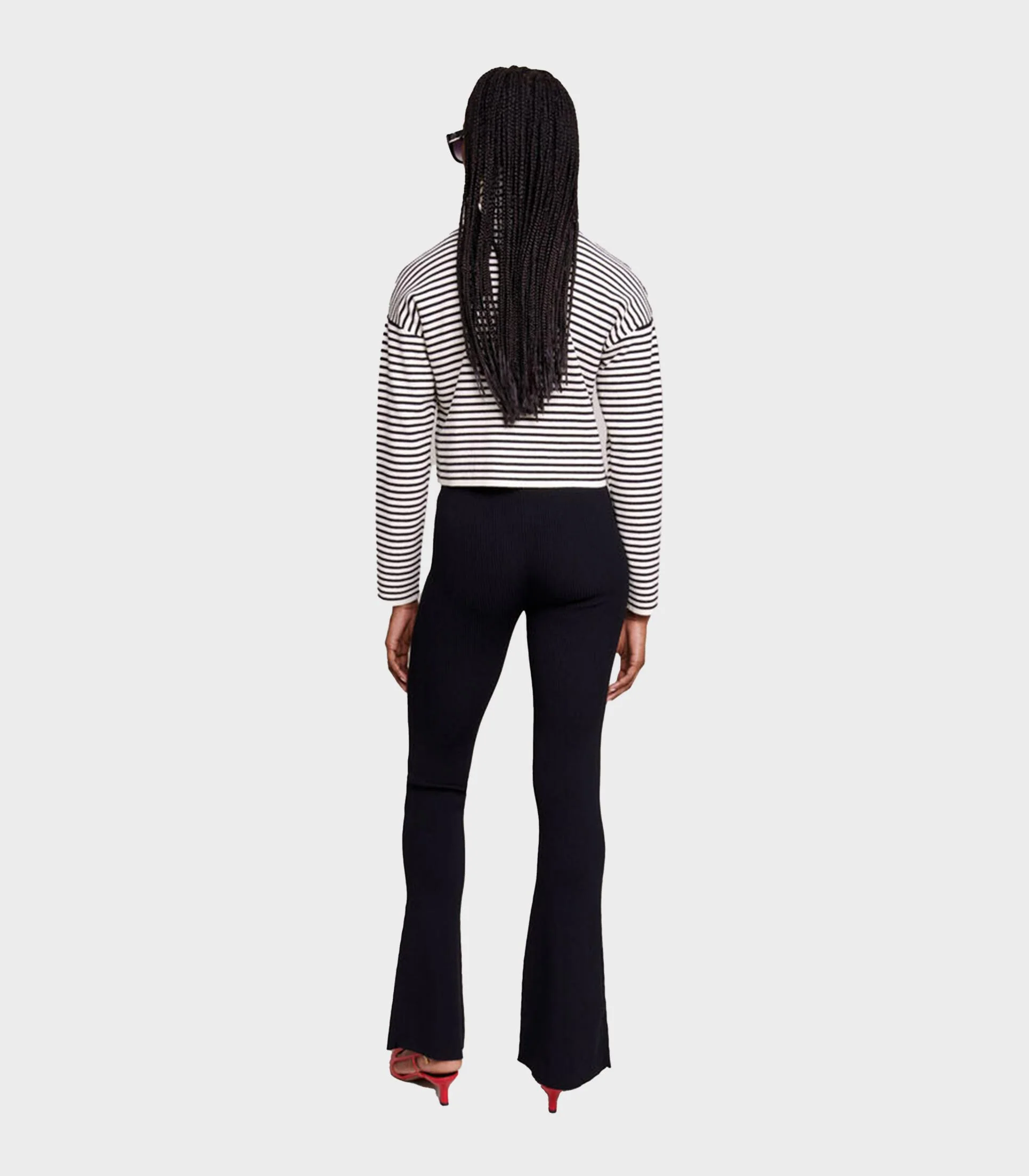 Maje - Trousers In Ribbed Knit - Image 6