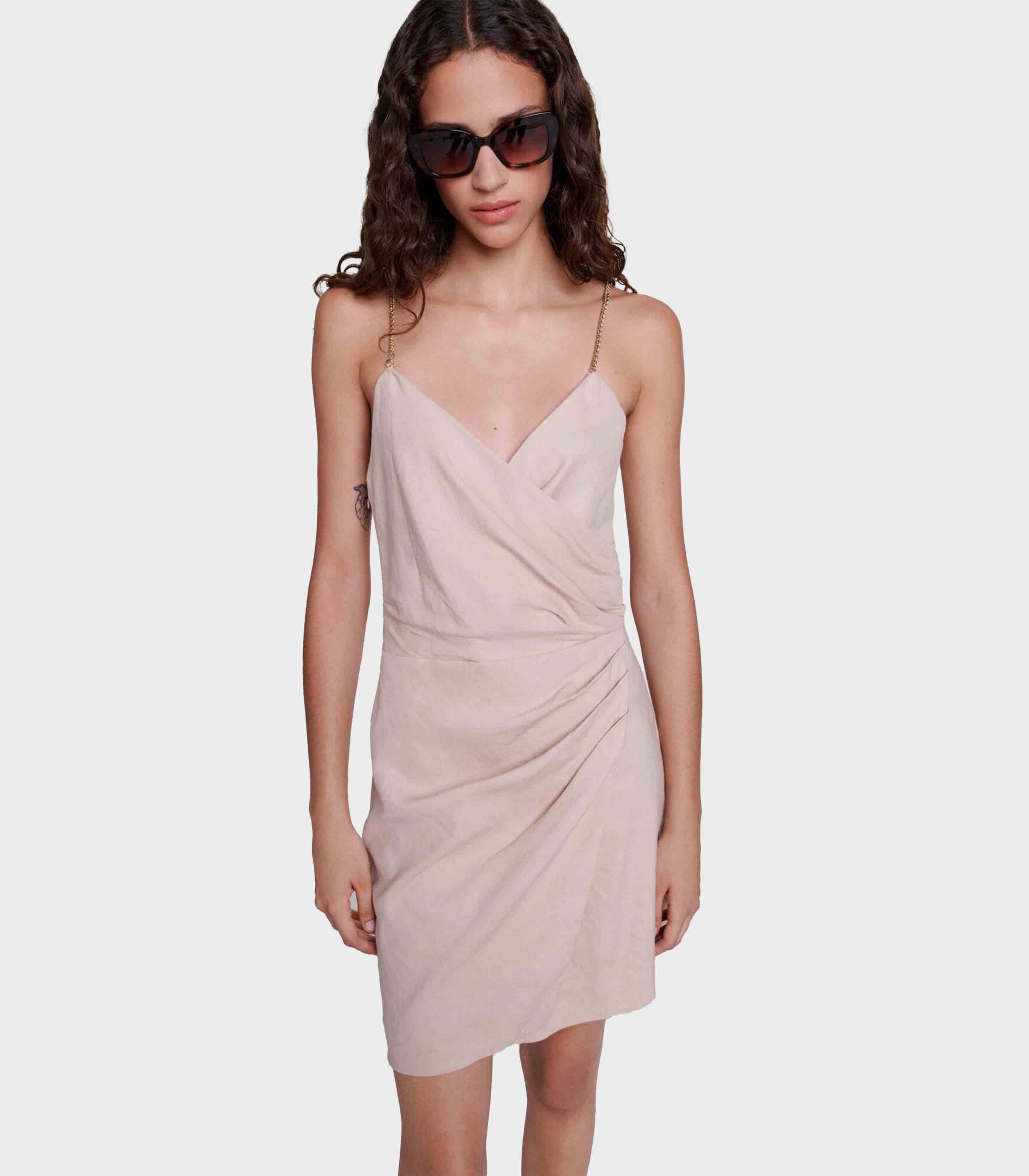 Maje - Short Draped Dress - Image 5
