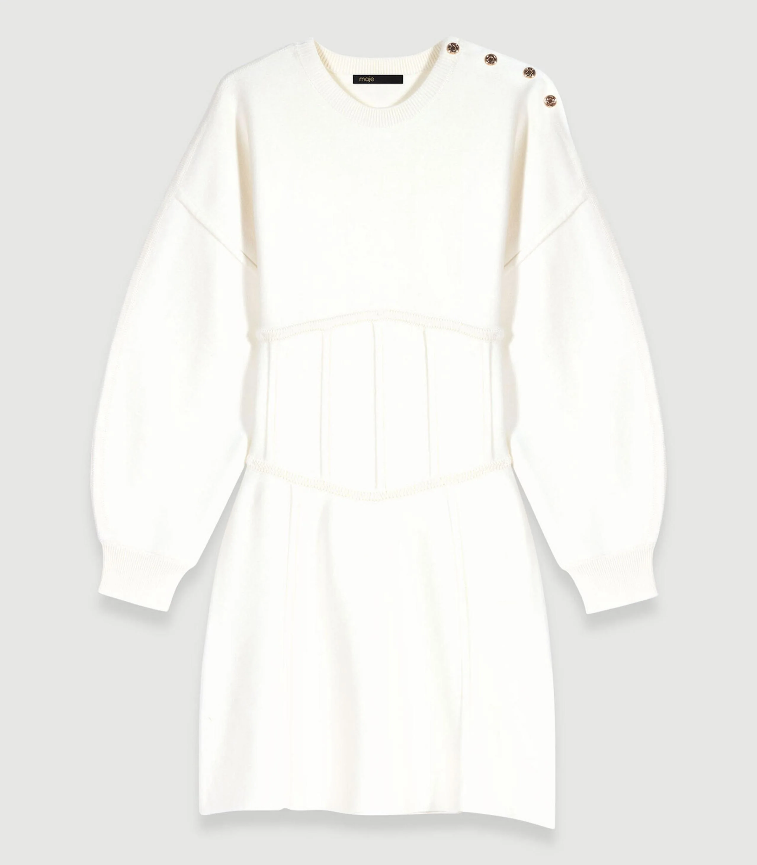 Maje - Corset- Effect Jumper Dress - Image 2