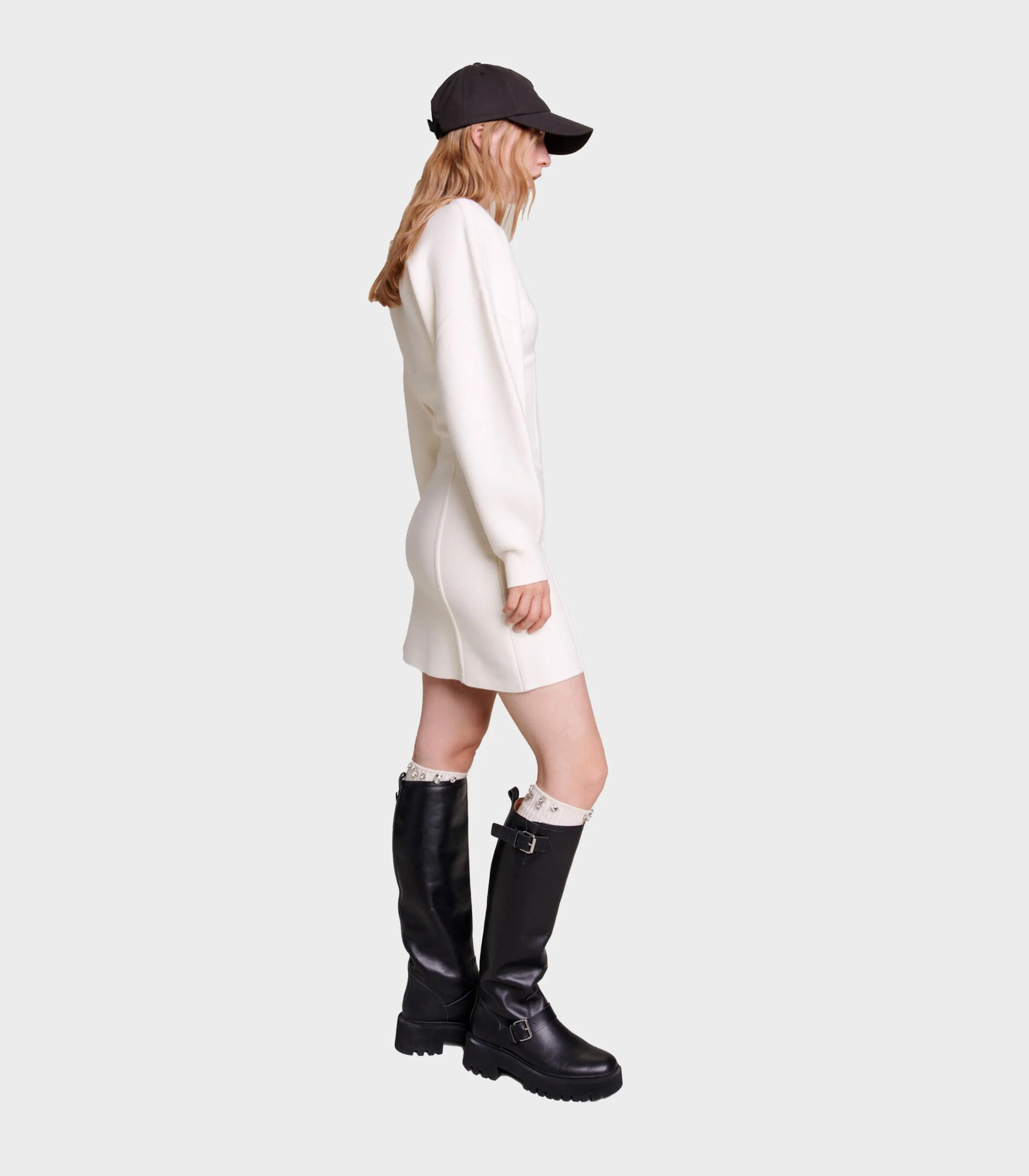 Maje - Corset- Effect Jumper Dress - Image 4