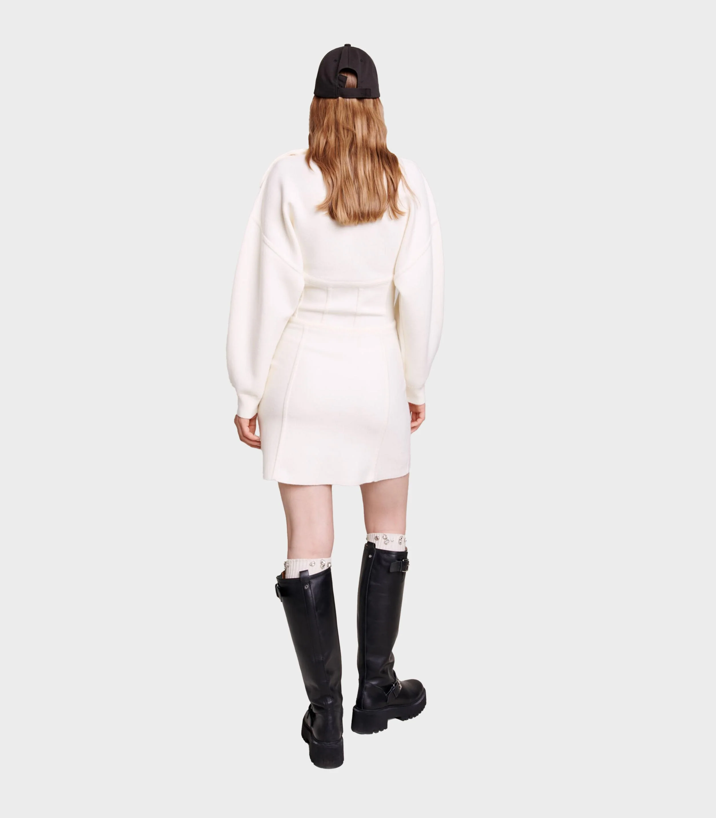 Maje - Corset- Effect Jumper Dress - Image 5