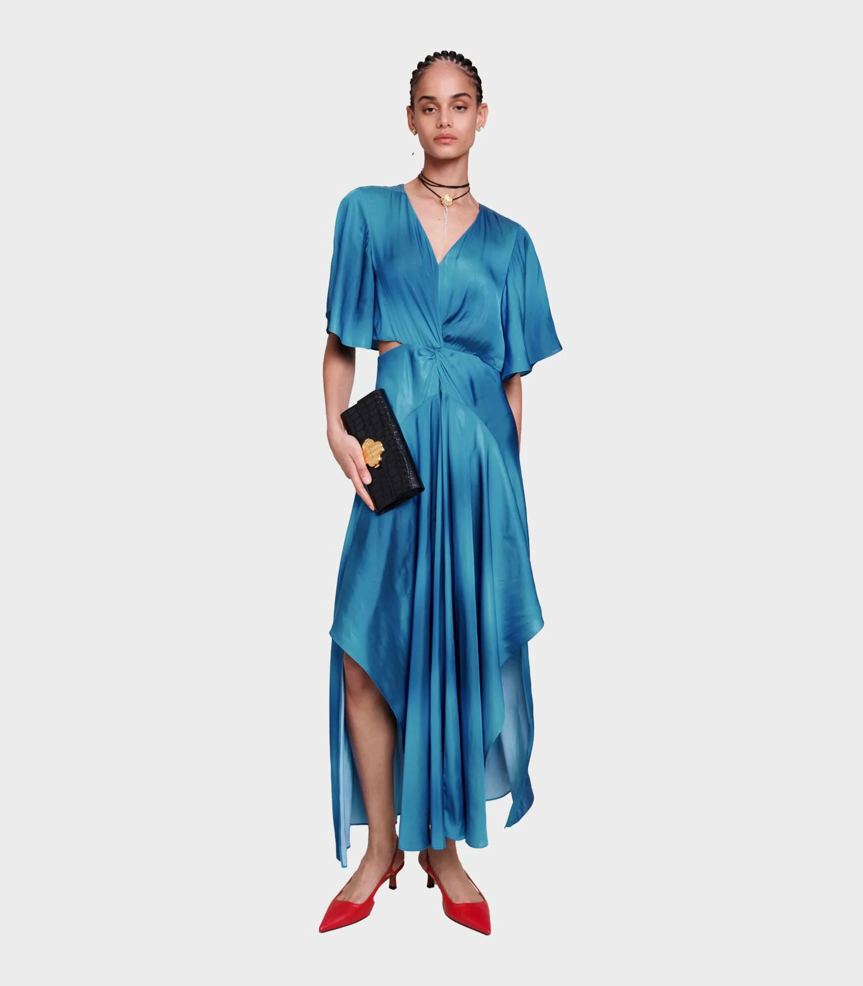 Maje - Satin-Look Maxi Dress - Image 2
