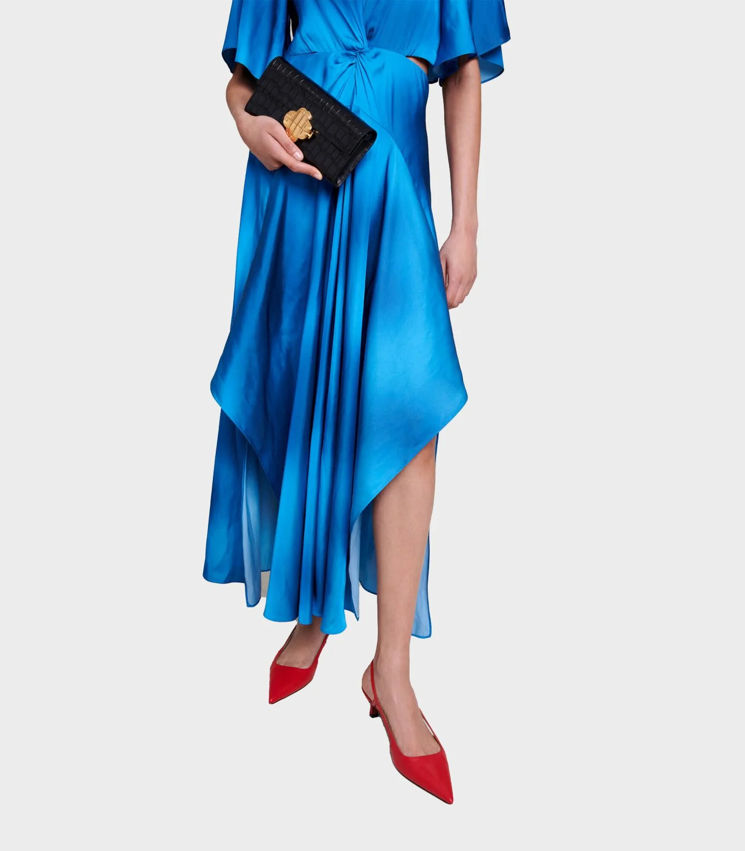 Maje - Satin-Look Maxi Dress - Image 4