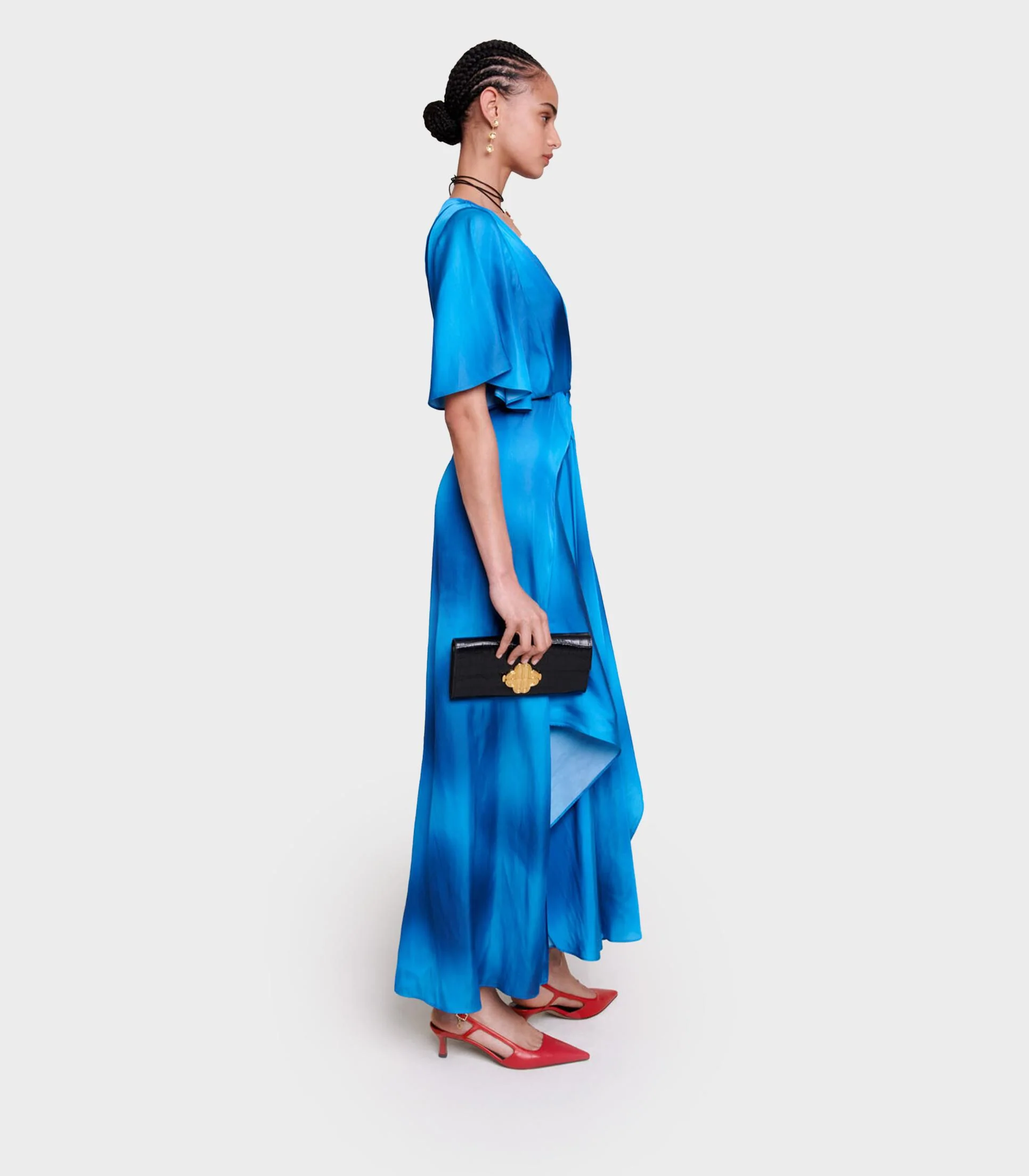 Maje - Satin-Look Maxi Dress - Image 5