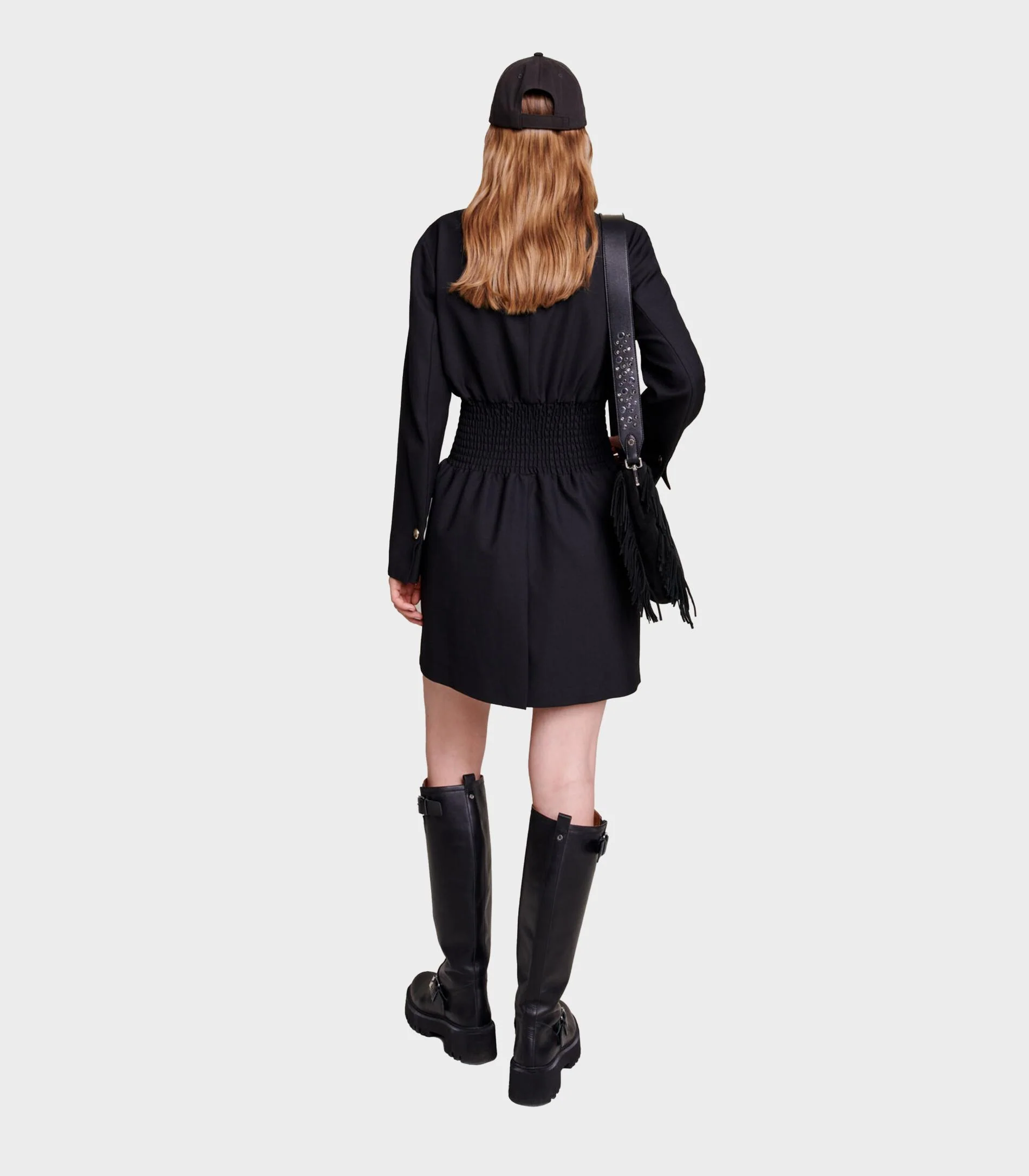 Maje - Short Smocked Dress - Image 5