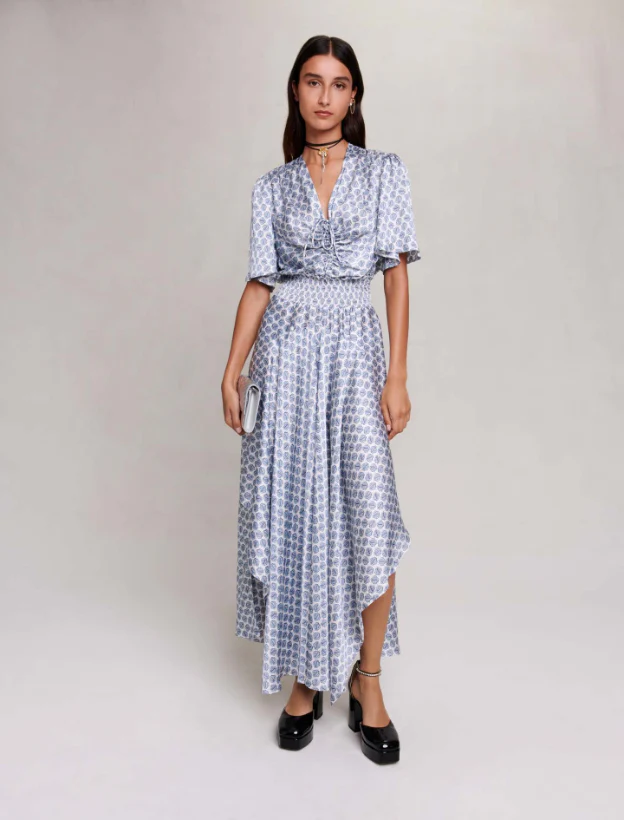 Maje - Logo Asymmetric Clover Dress - Image 2